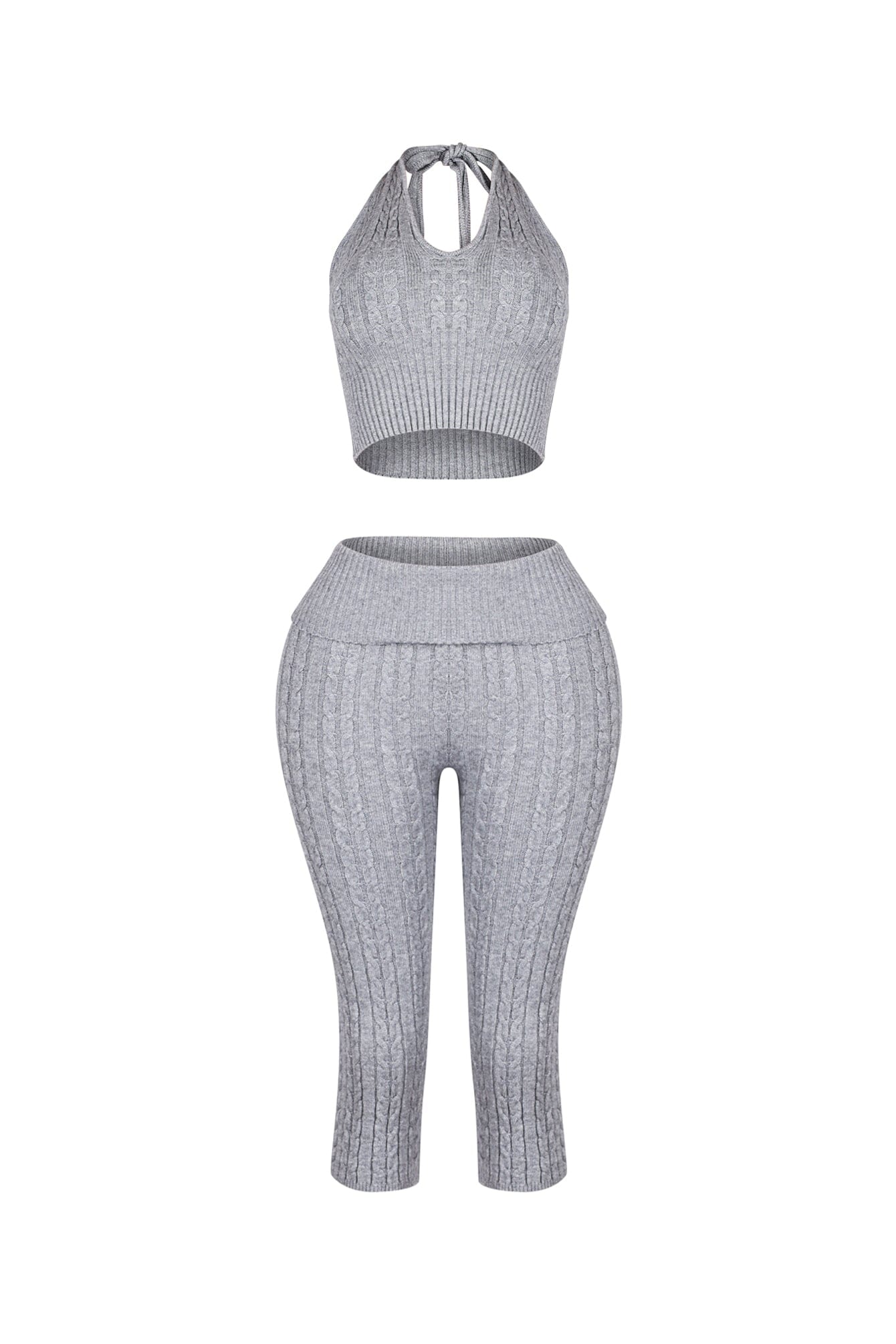 Calm Touch Knit Top & Capri SET