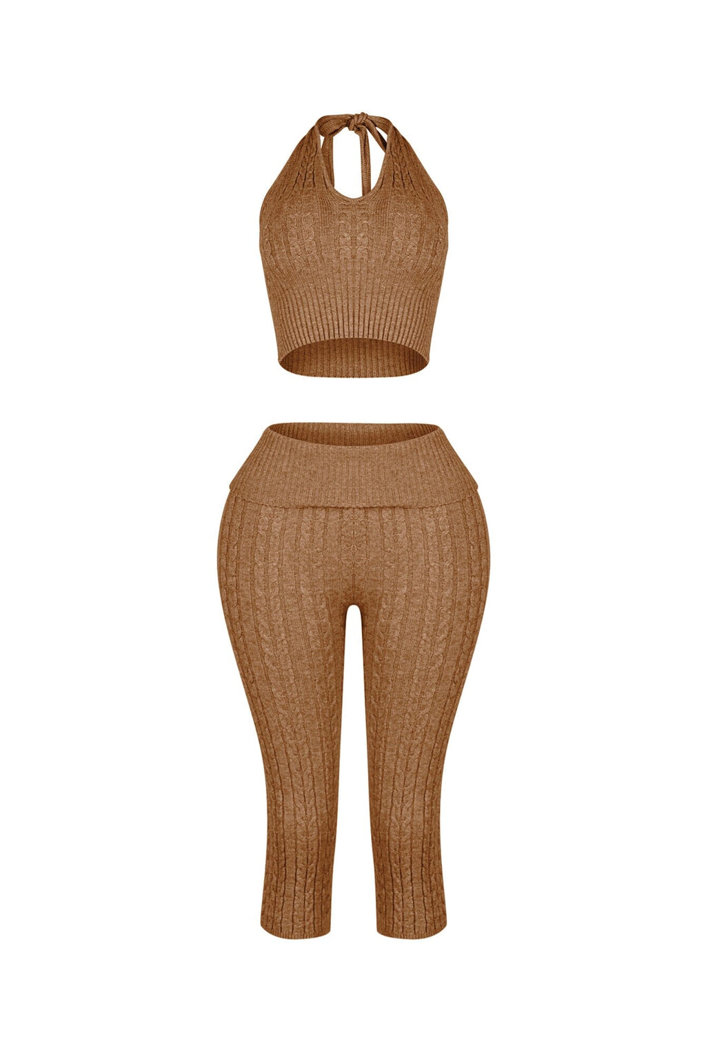 Calm Touch Knit Top & Capri SET