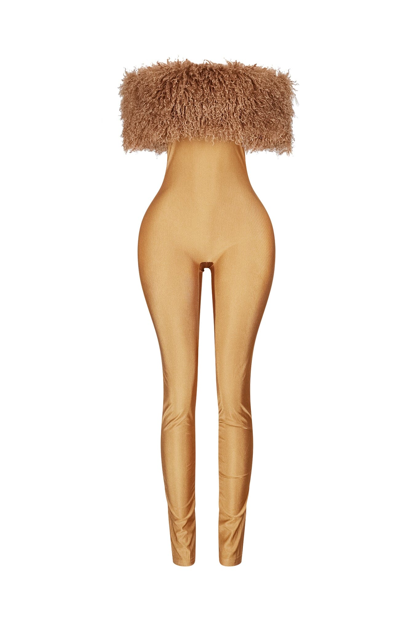 Furshine Off Shoulder Tricoat Jumpsuit