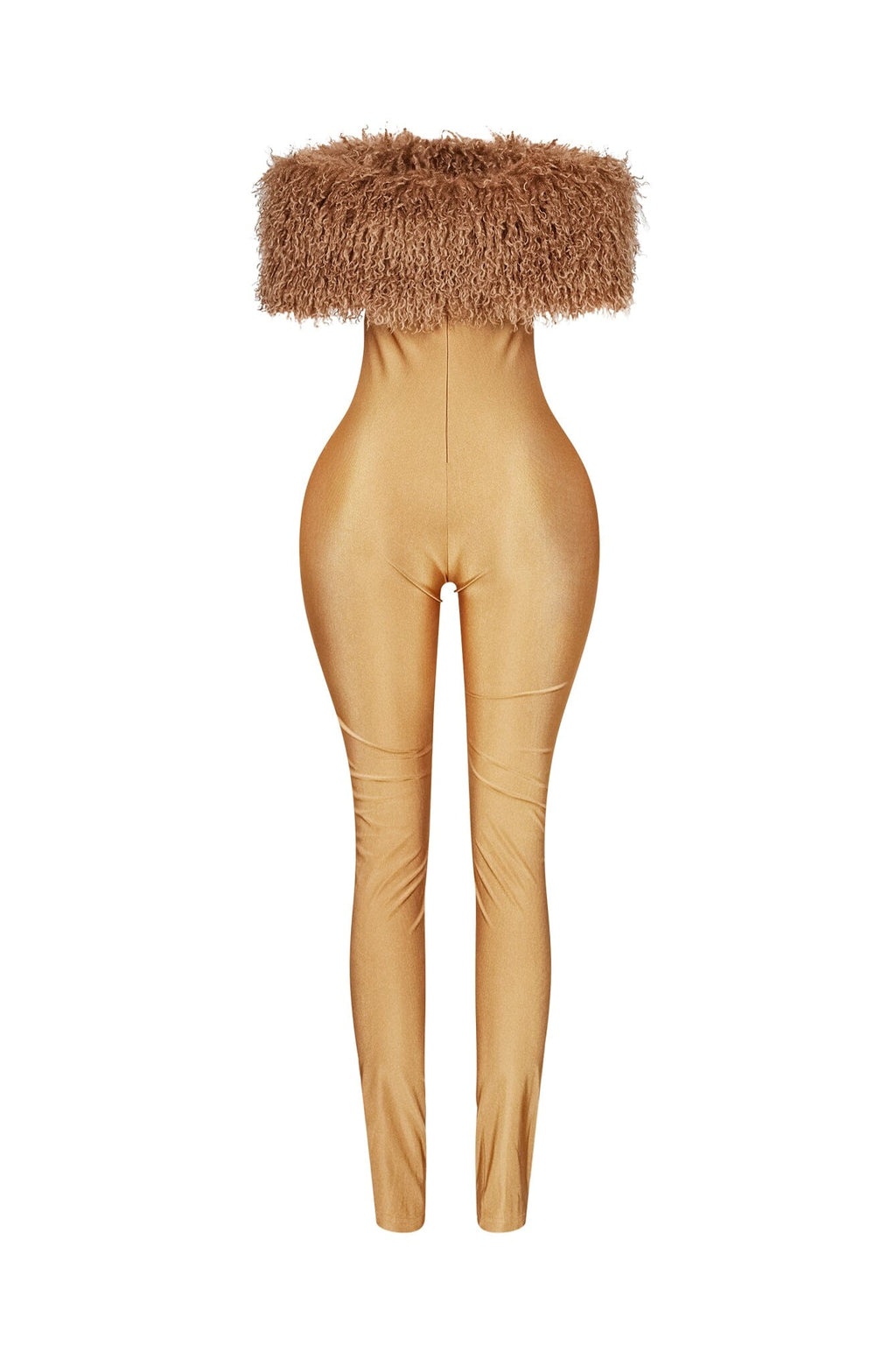 Furshine Off Shoulder Tricoat Jumpsuit