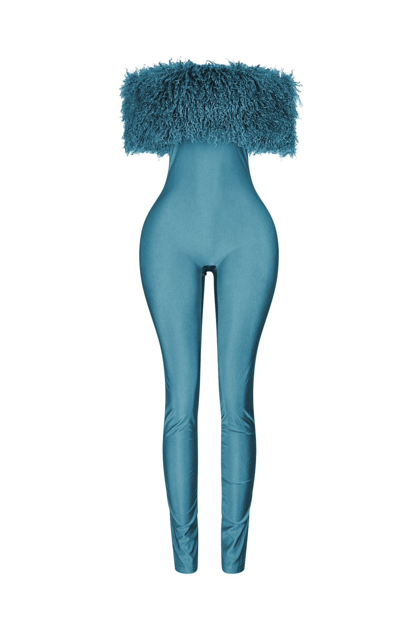 Furshine Off Shoulder Tricoat Jumpsuit