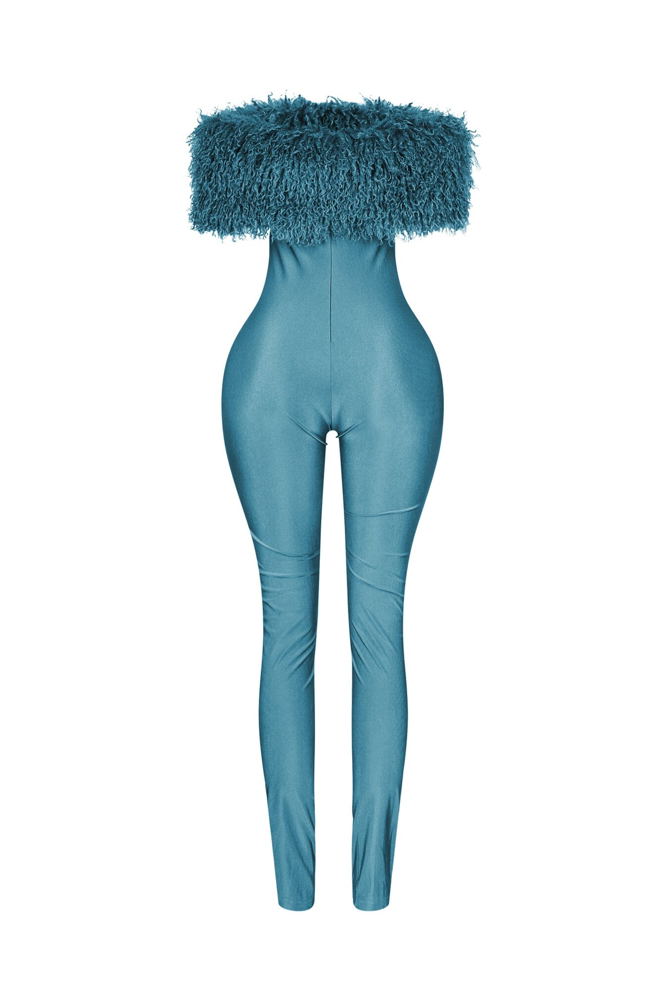 Furshine Off Shoulder Tricoat Jumpsuit