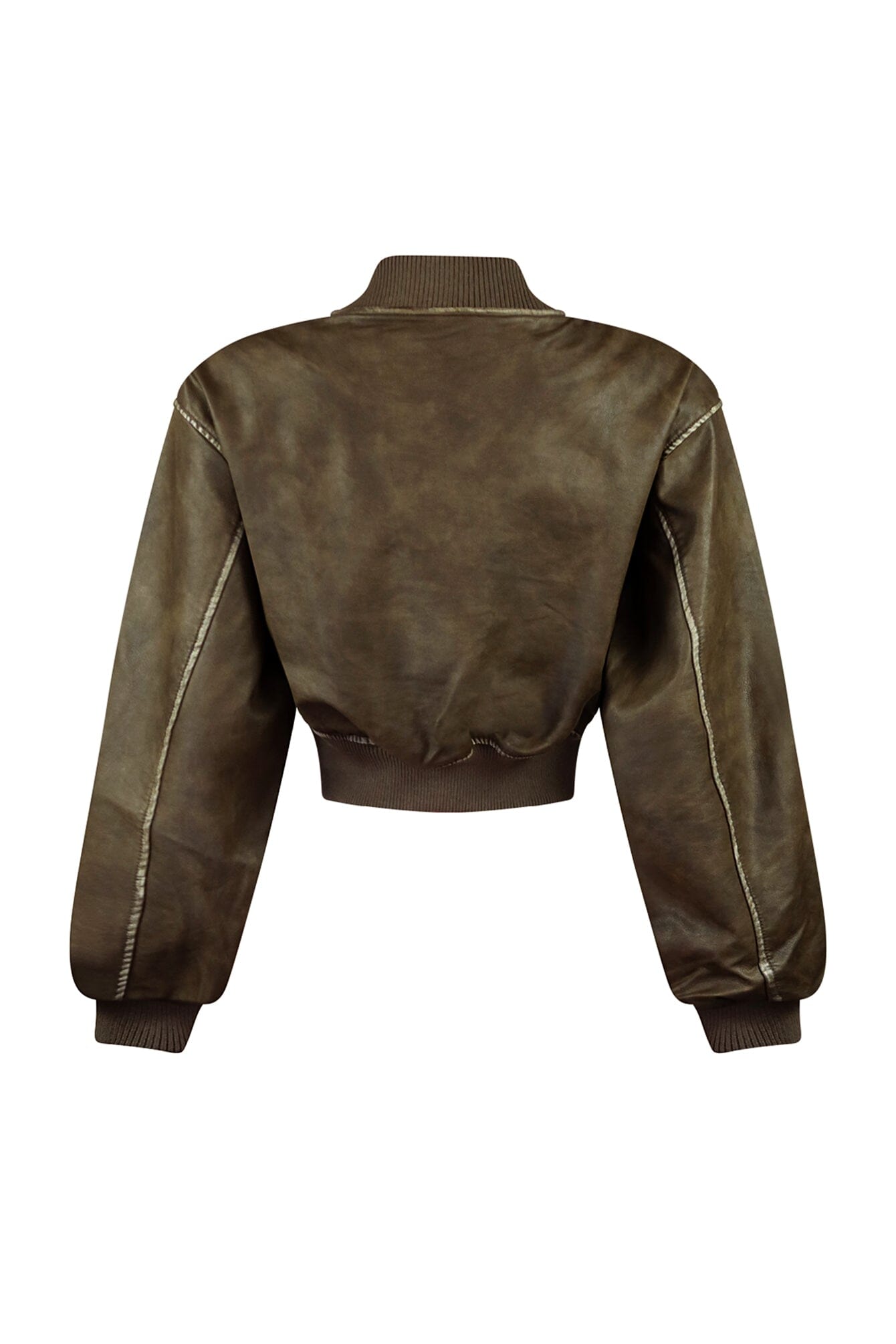 Gianna Faux Leather Bomber Jacket