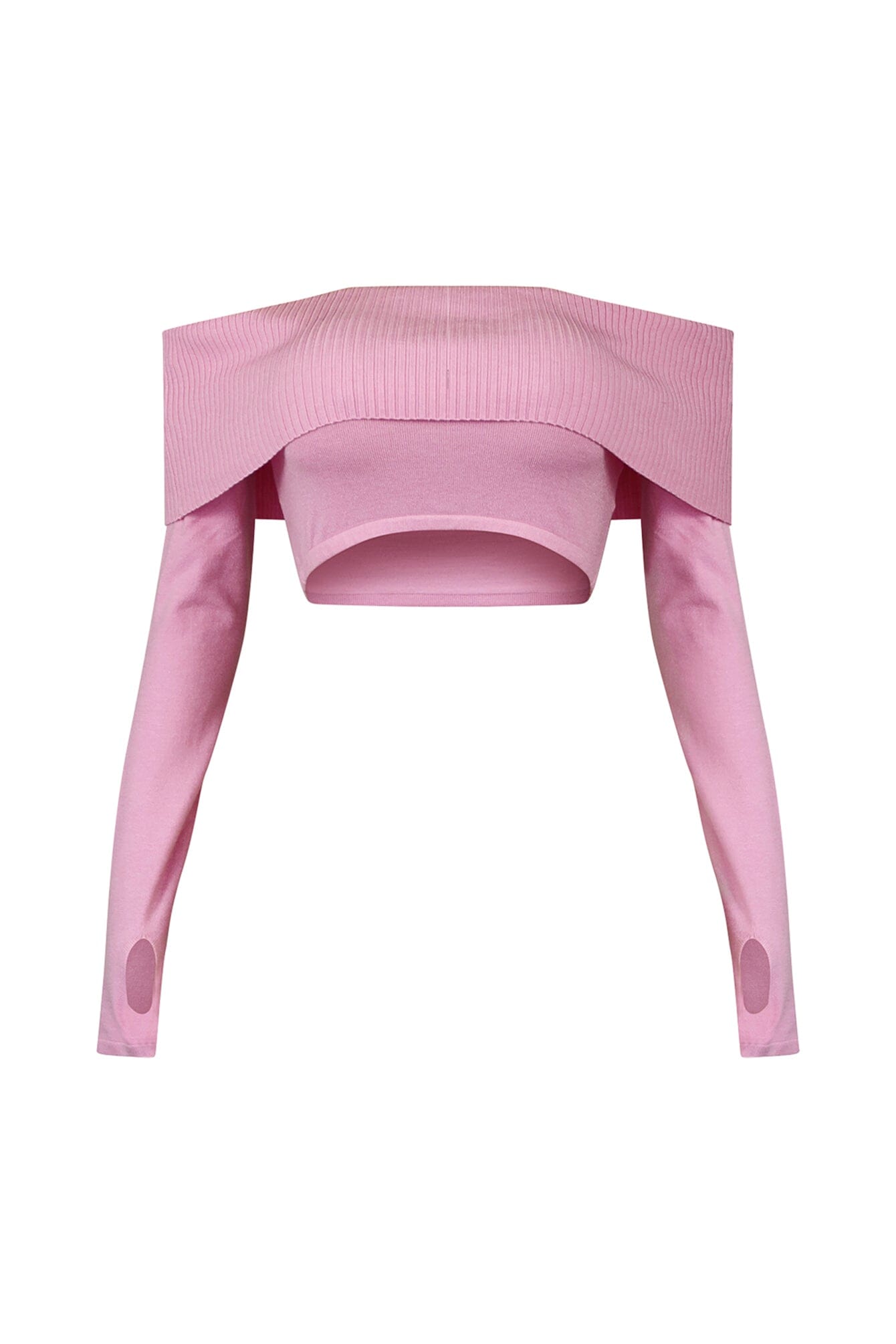 On My Mind Thumbhole Crop Top