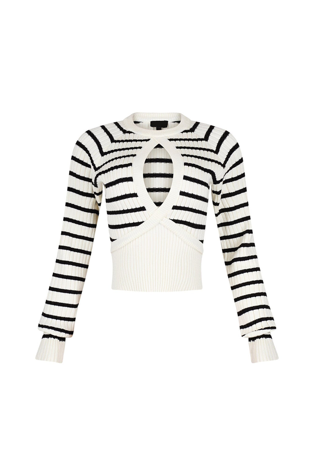 Breezy Touch Striped Knit Sweater