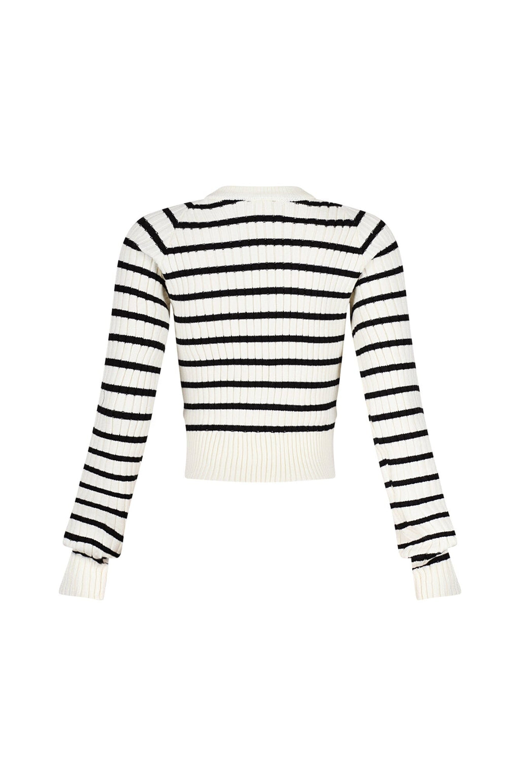 Breezy Touch Striped Knit Sweater