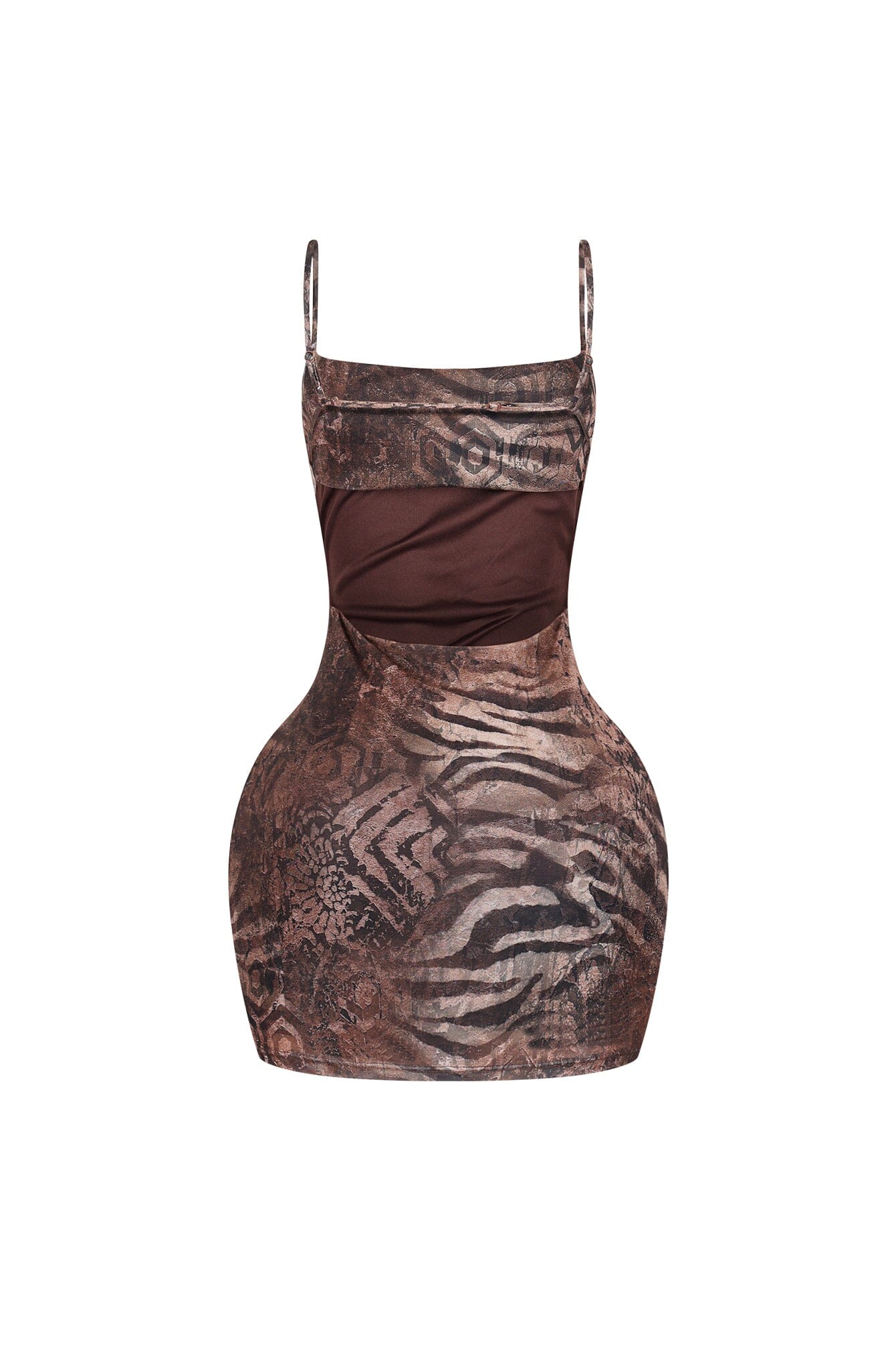 Zadar Strappy Back Leopard Mini Dress