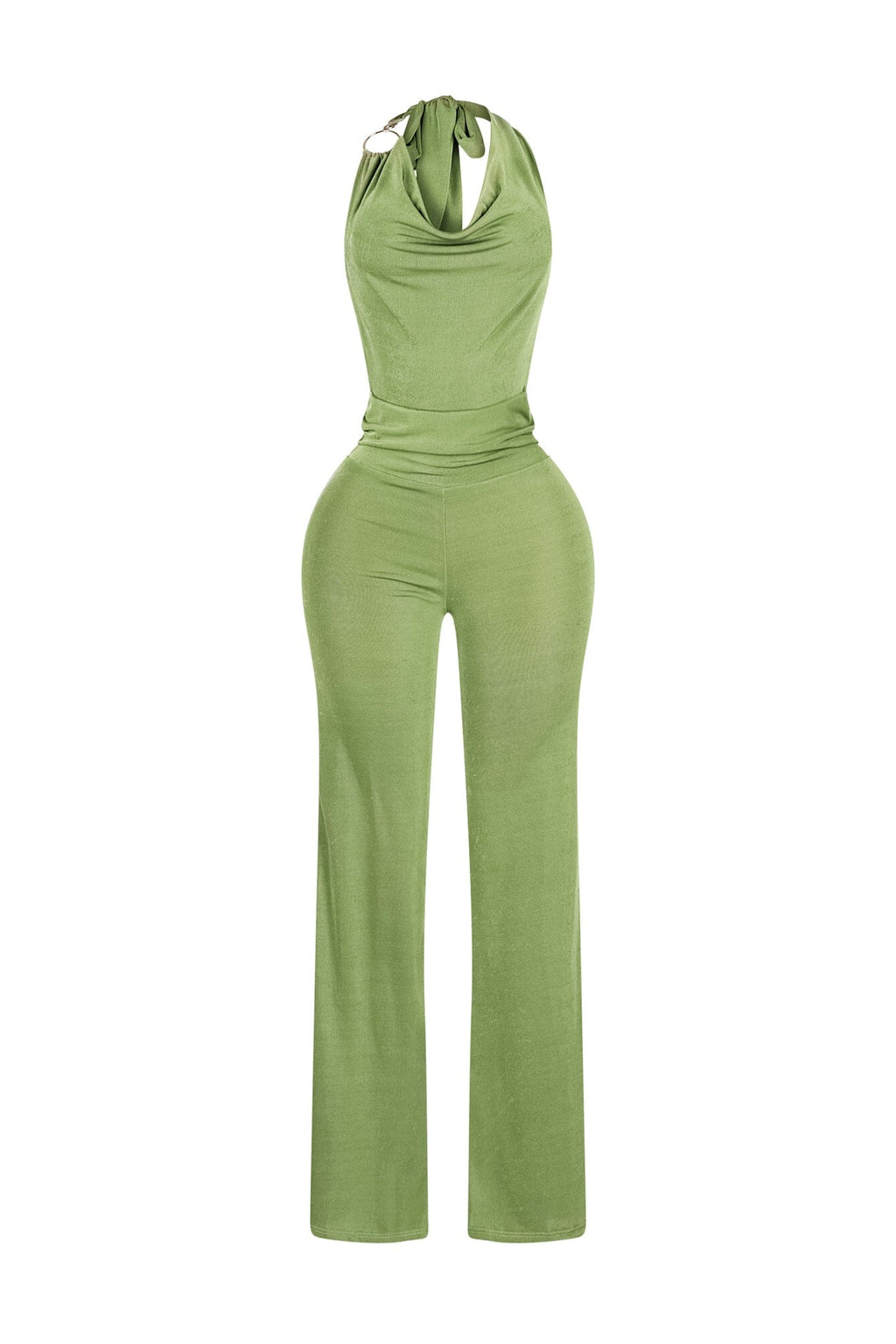 Vigo Luxe Slinky Halter Jumpsuit