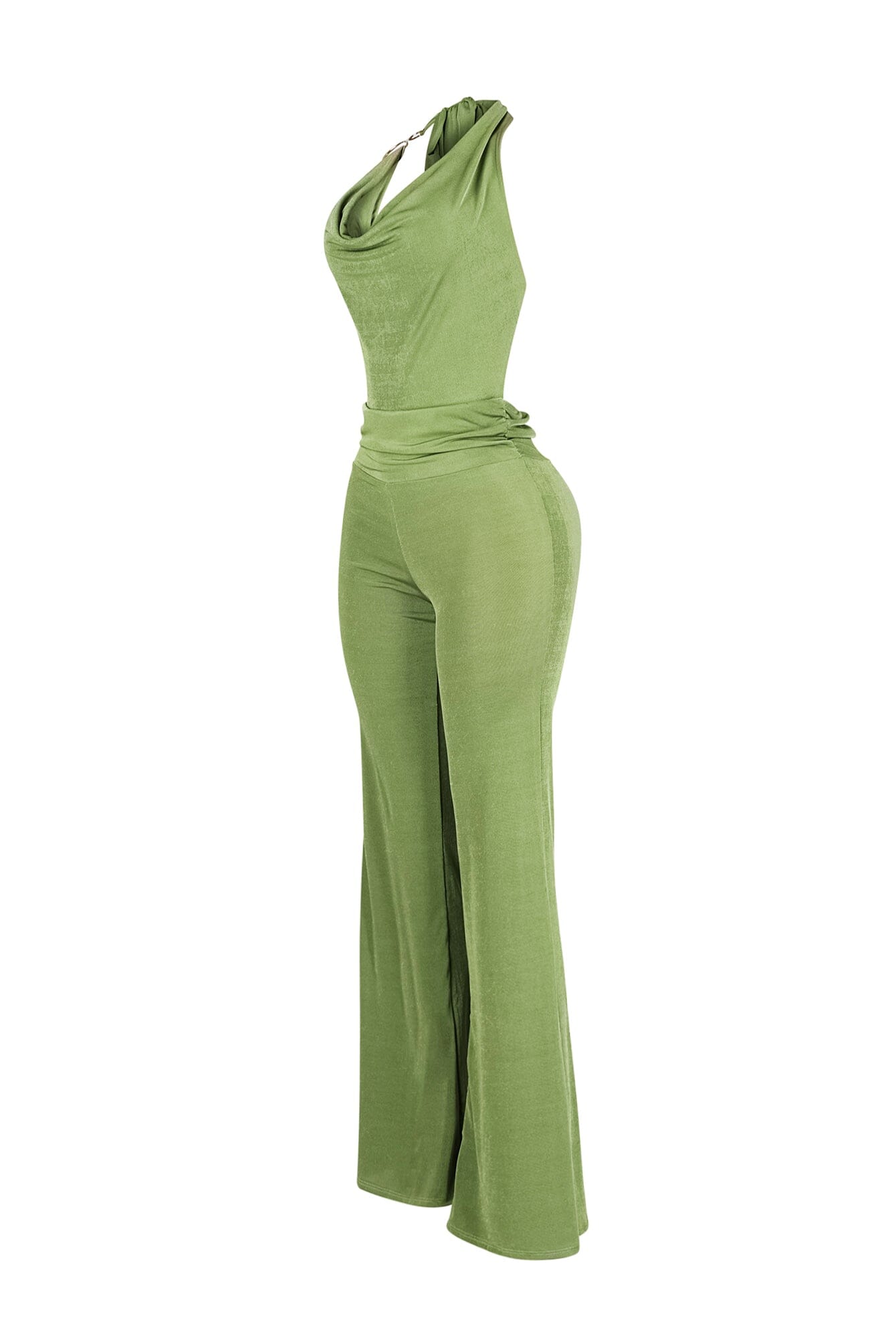 Vigo Luxe Slinky Halter Jumpsuit