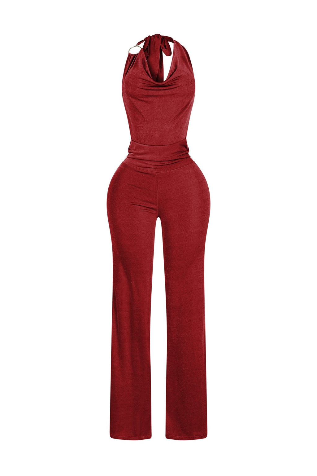 Vigo Luxe Slinky Halter Jumpsuit