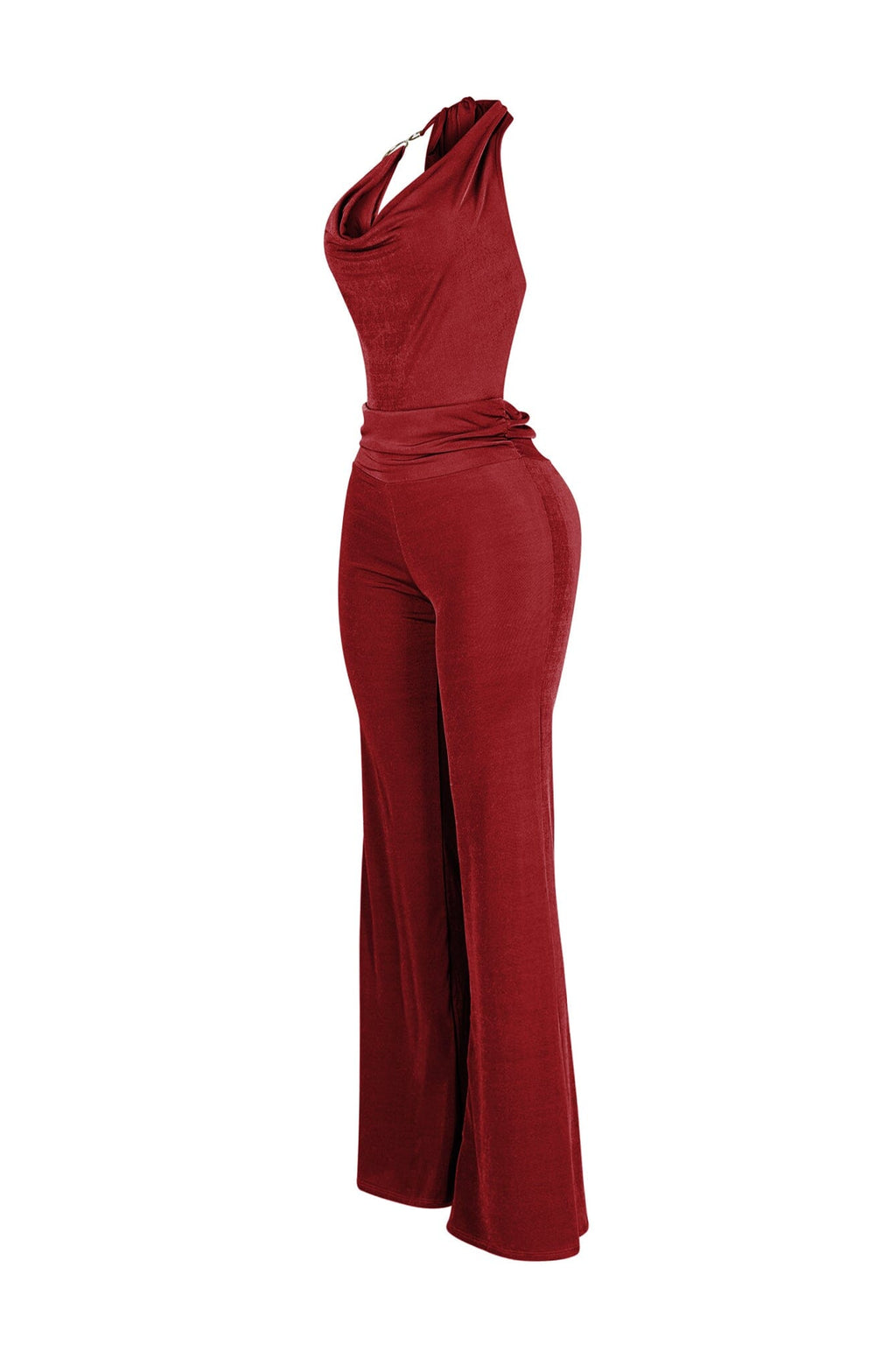 Vigo Luxe Slinky Halter Jumpsuit