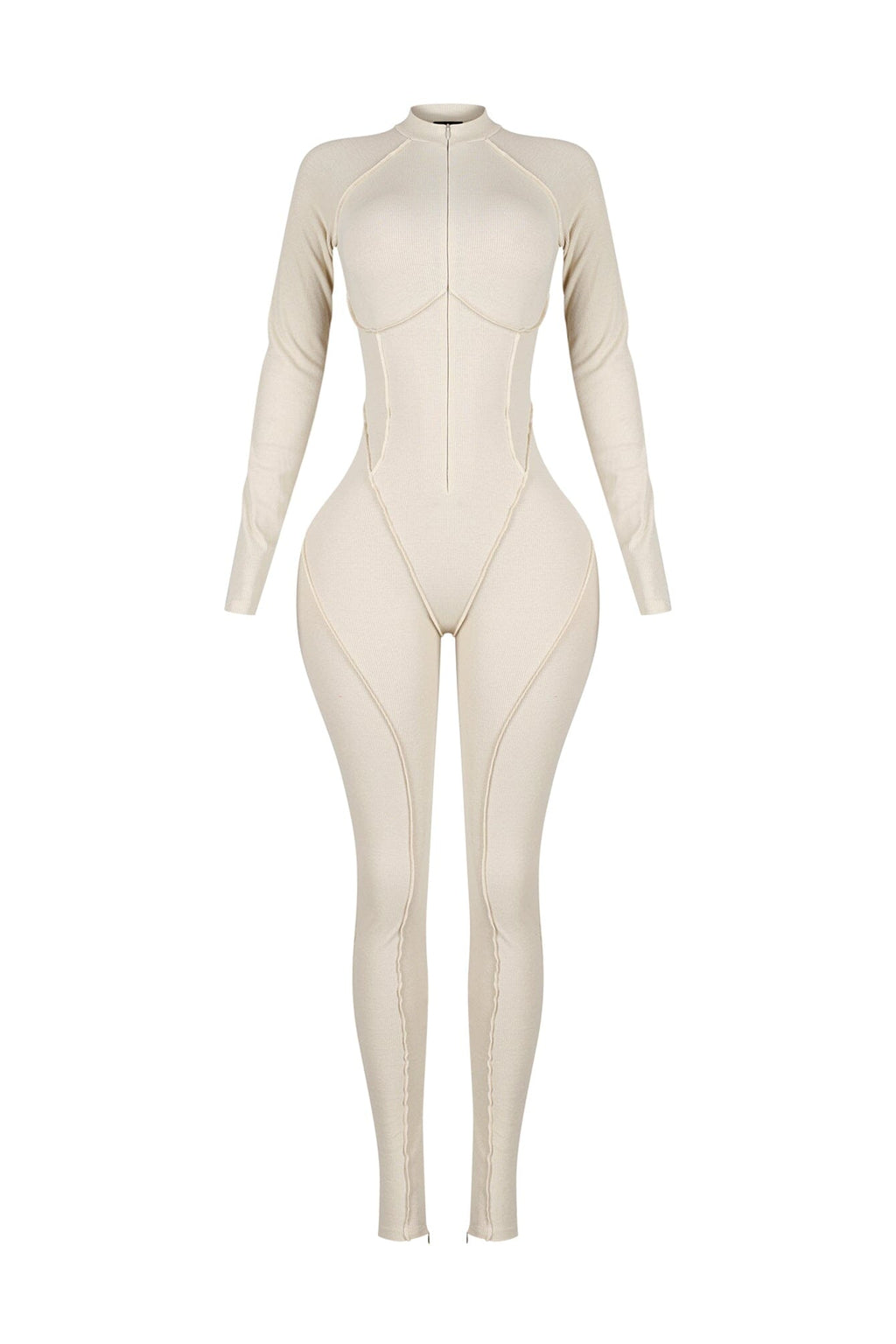 Stretch Fit Gym Ribbed Jumpsuit