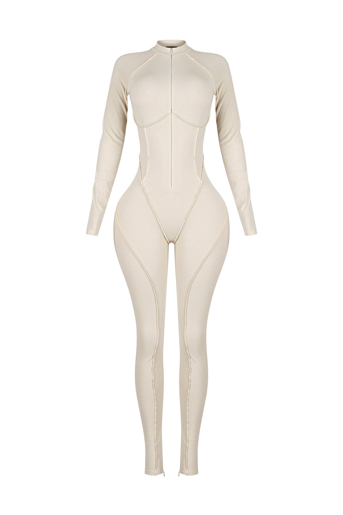 Stretch Fit Gym Ribbed Jumpsuit