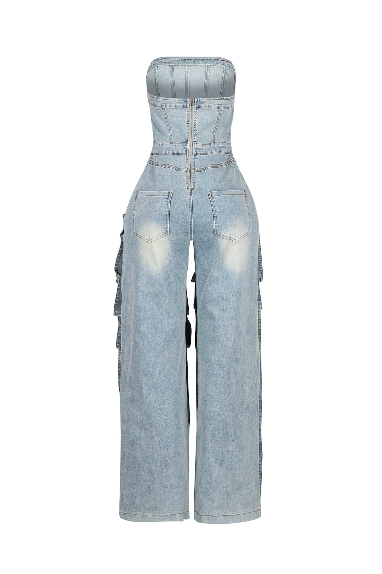 Fiora Denim Tube Jumpsuit