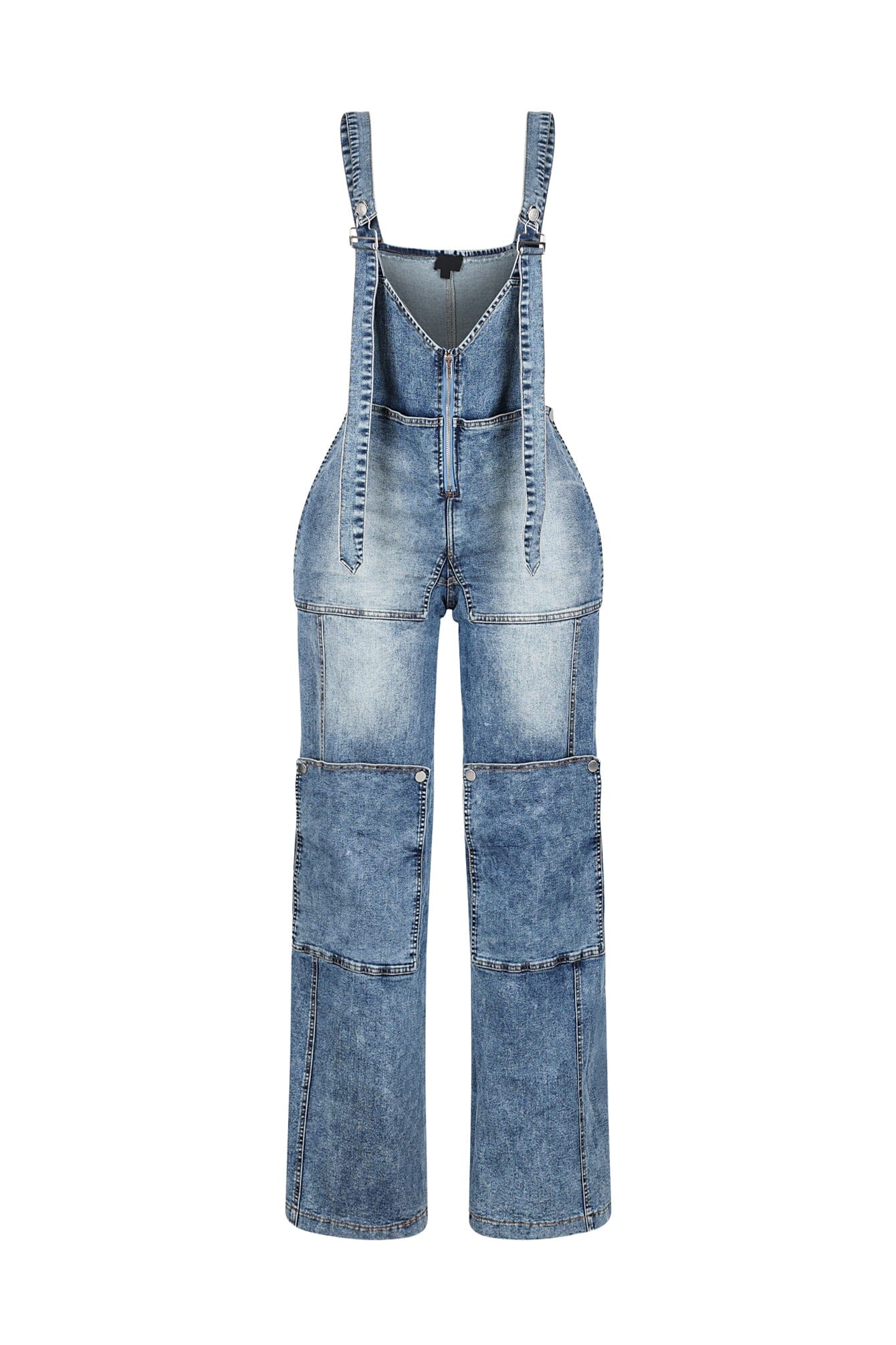 Easygoing Wide Leg Denim Jumpsuit