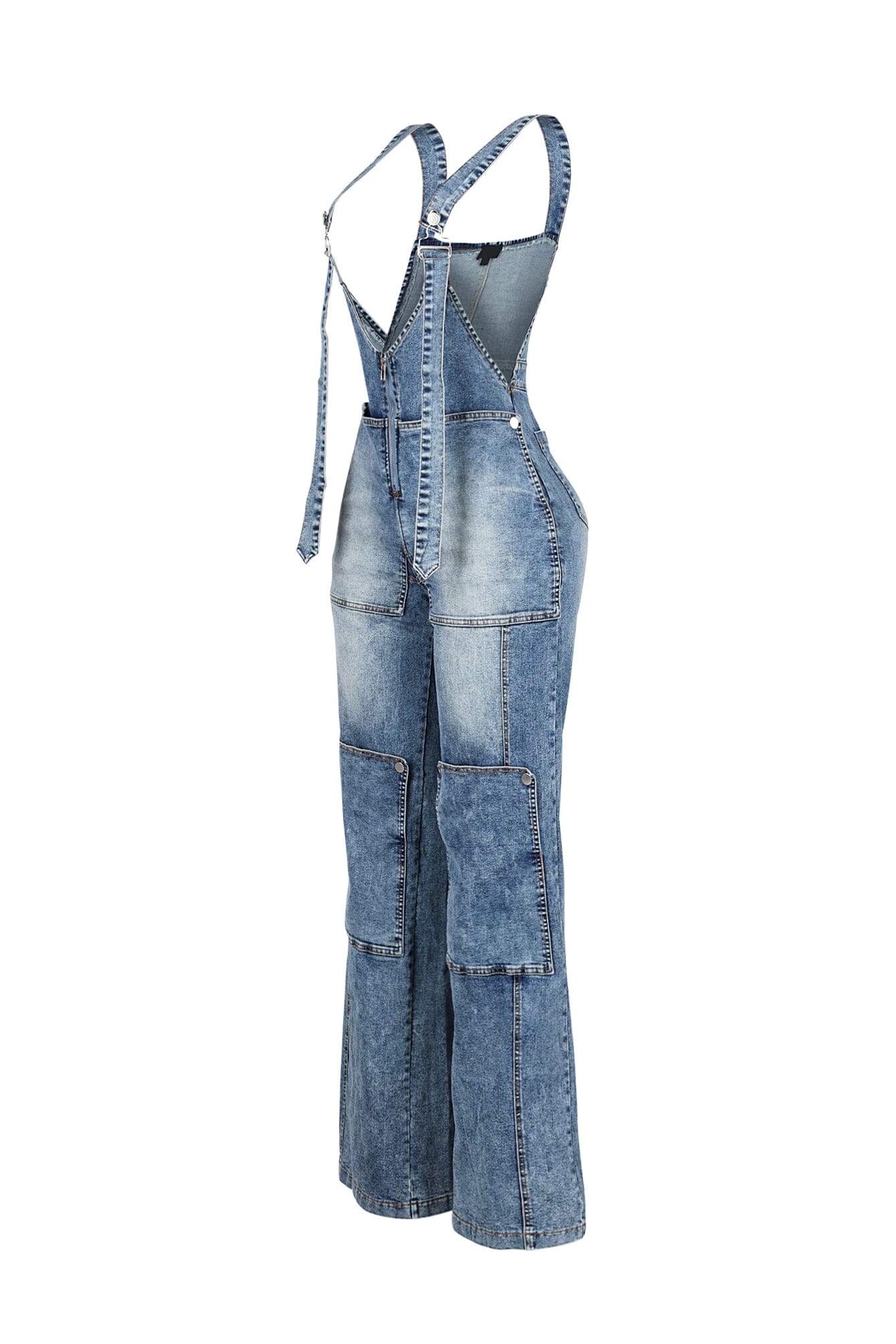 Easygoing Wide Leg Denim Jumpsuit