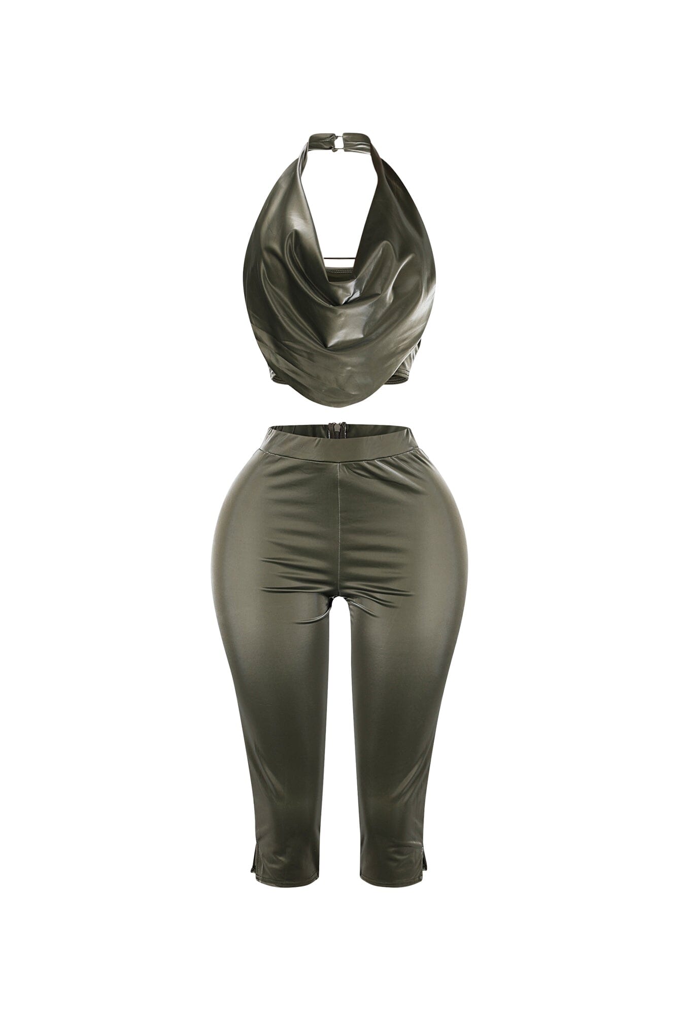 Liquid Glimmer Halter & Capri SET