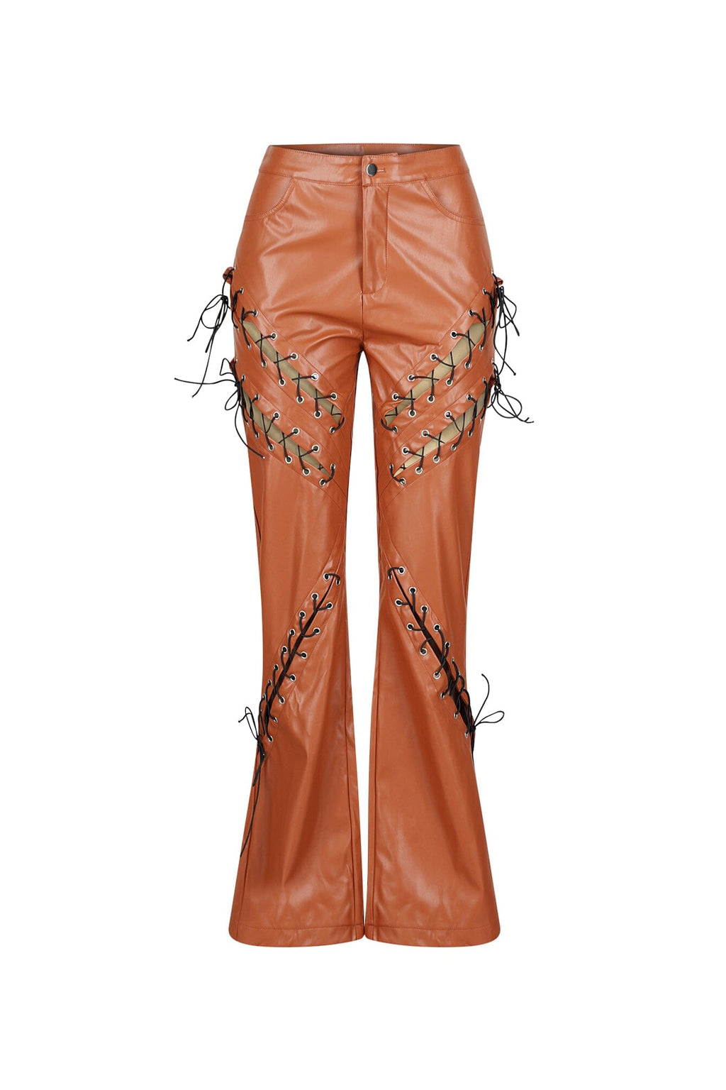 Lublin Heat Lace Up PU Pants