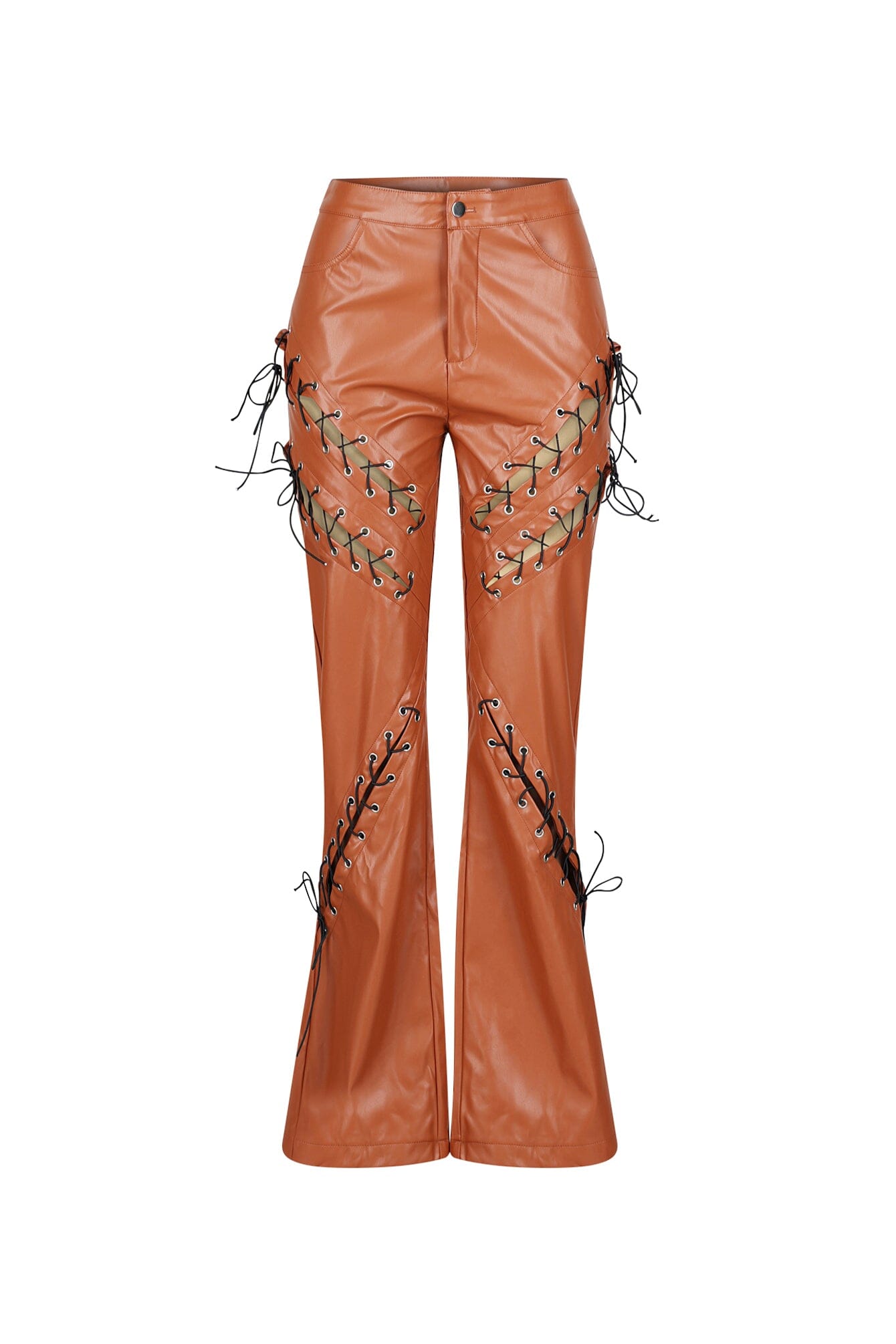 Lublin Heat Lace Up PU Pants