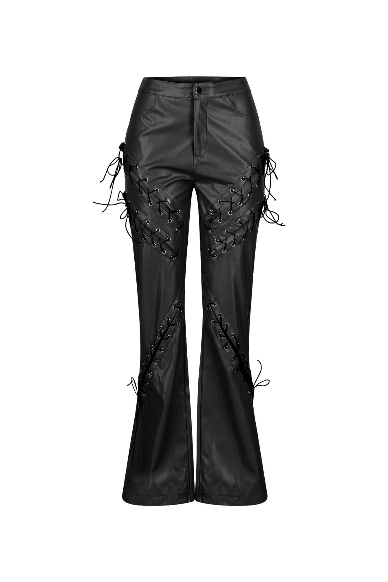 Lublin Heat Lace Up PU Pants