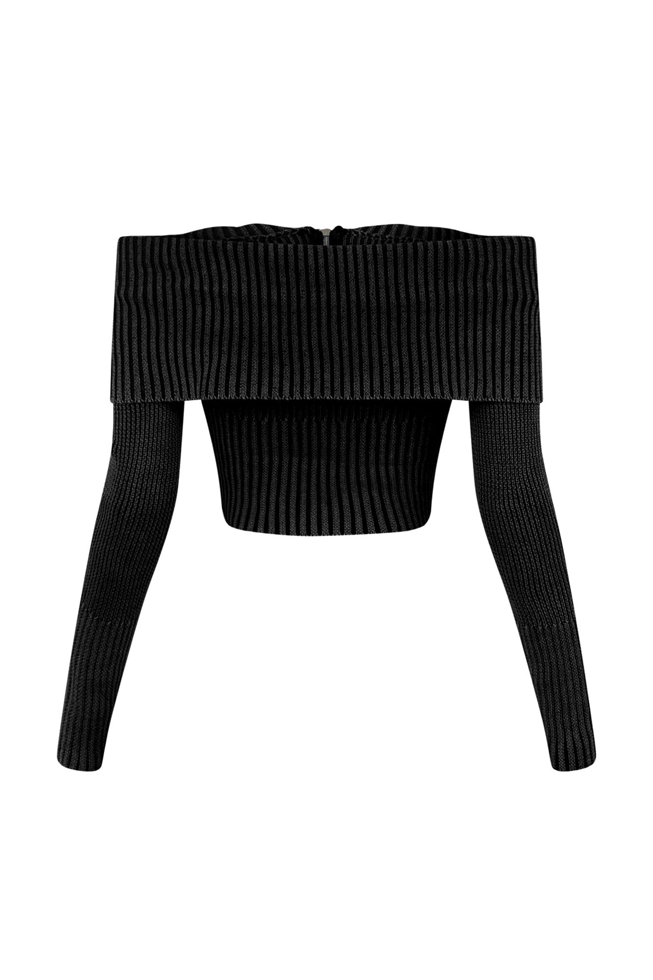 Bethany Folded Cape Zipper Sweater