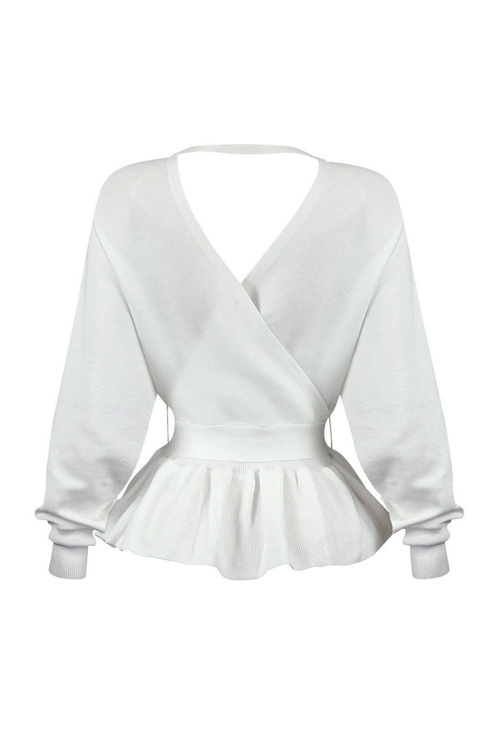 Aubrey Pearl Knit Wrap Sweater