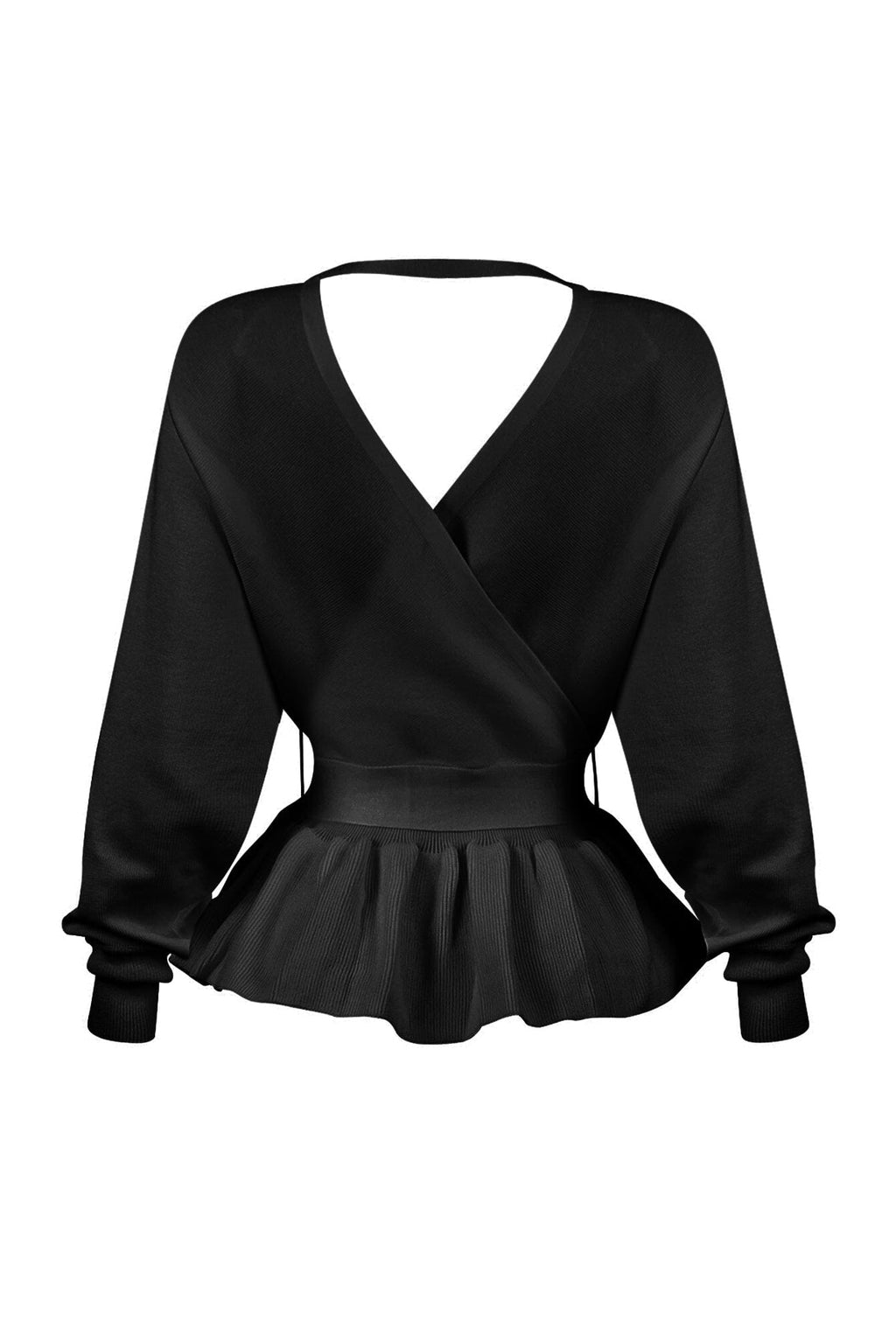 Aubrey Pearl Knit Wrap Sweater