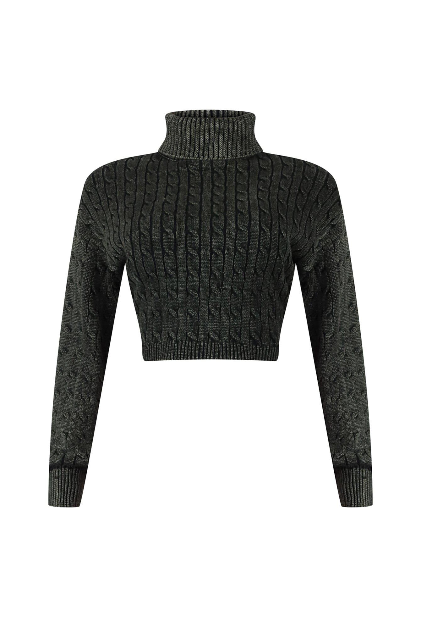Vittoria Turtle Neck Cable Knit Sweater