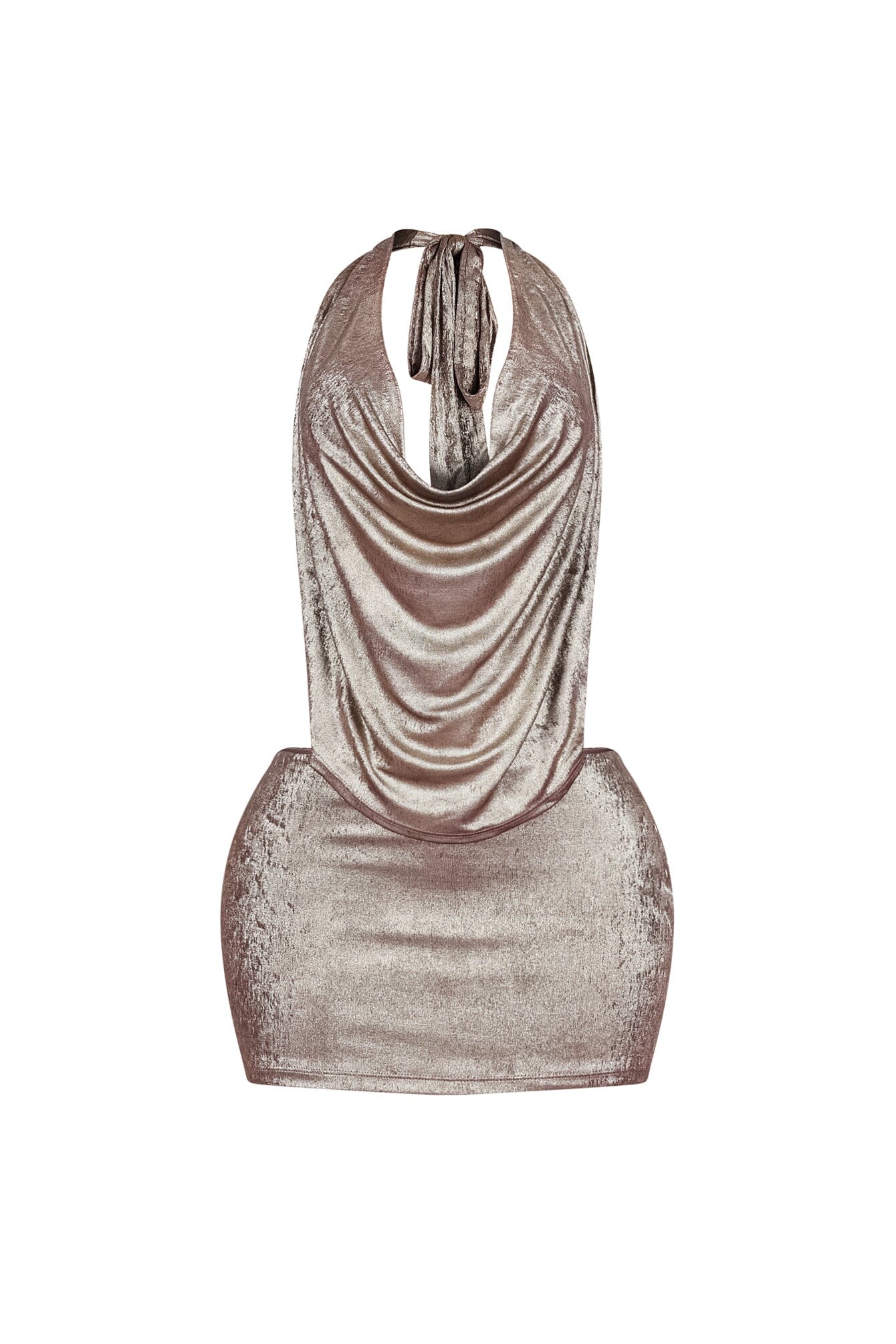 Popstar After Party Foil Mini Dress