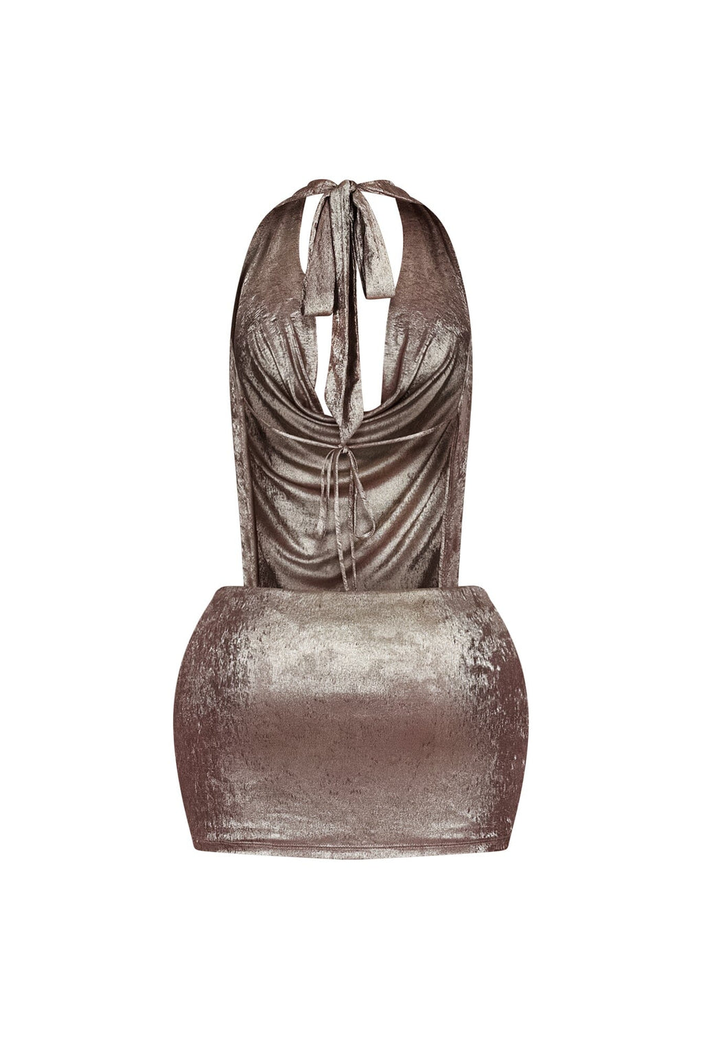 Popstar After Party Foil Mini Dress