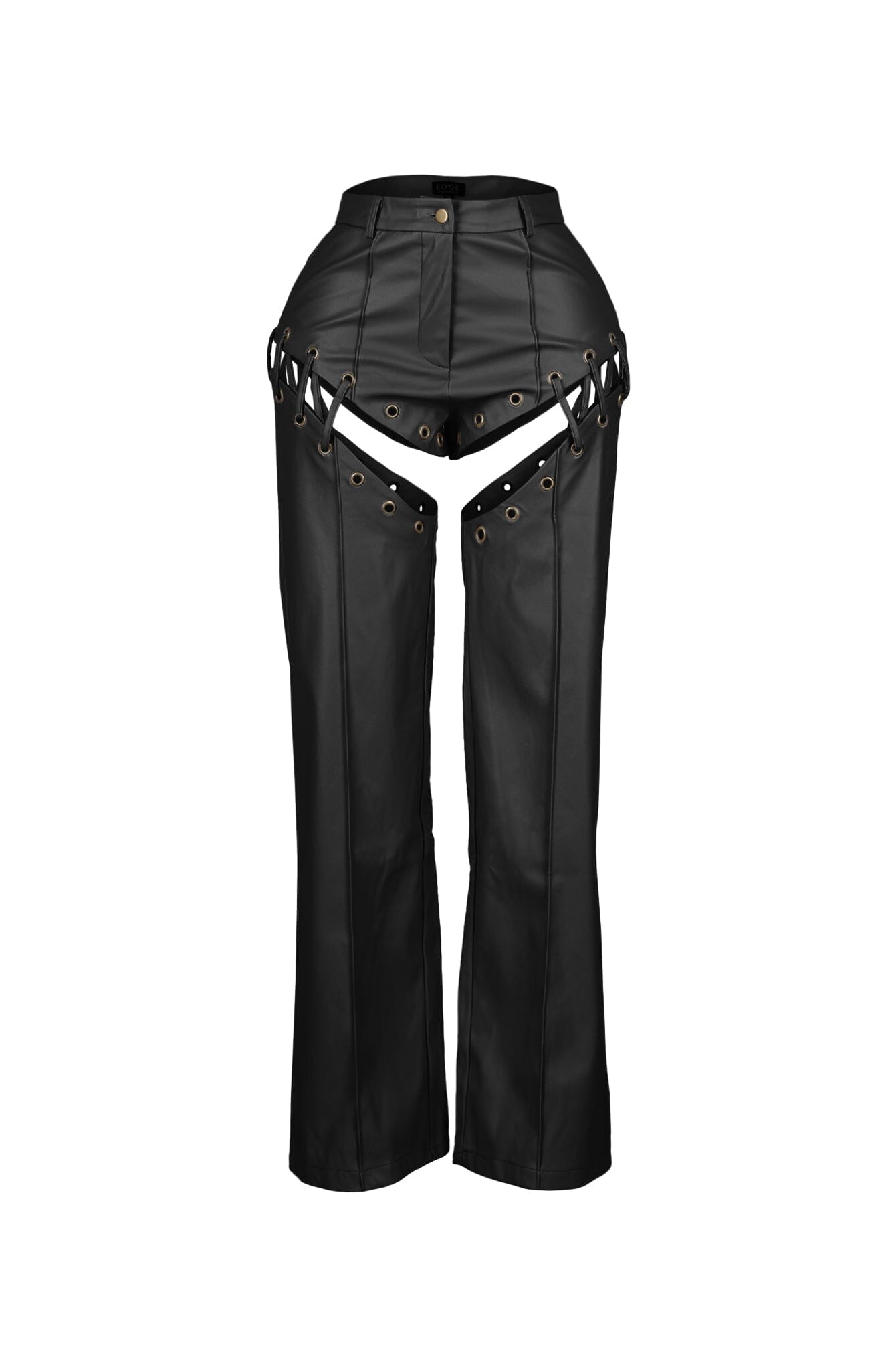 Jetta PU Lace Up Pants