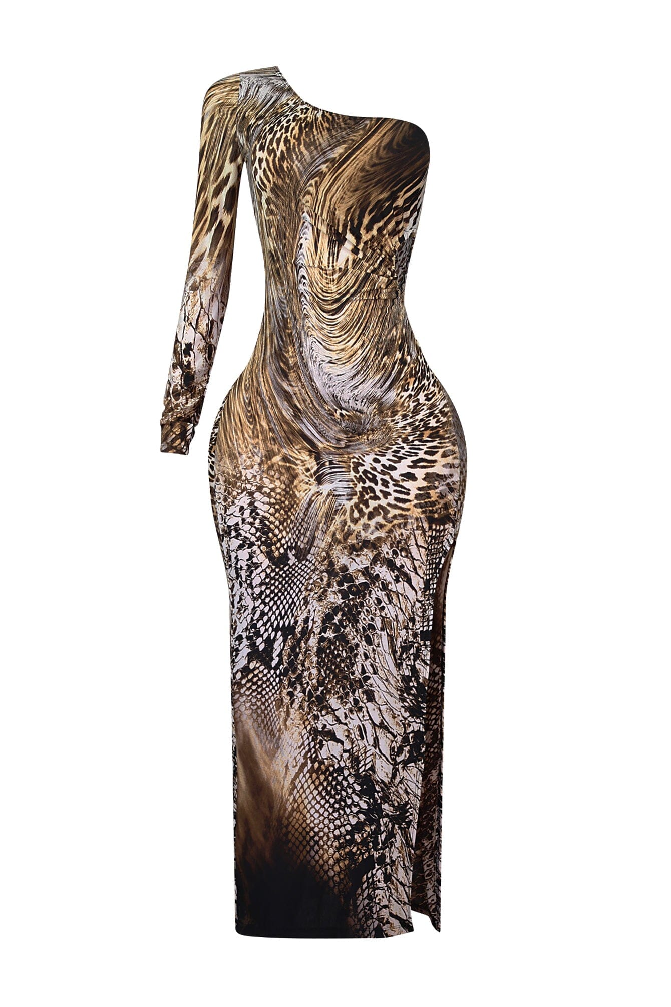 Sweet Venom One Shoulder Maxi Dress