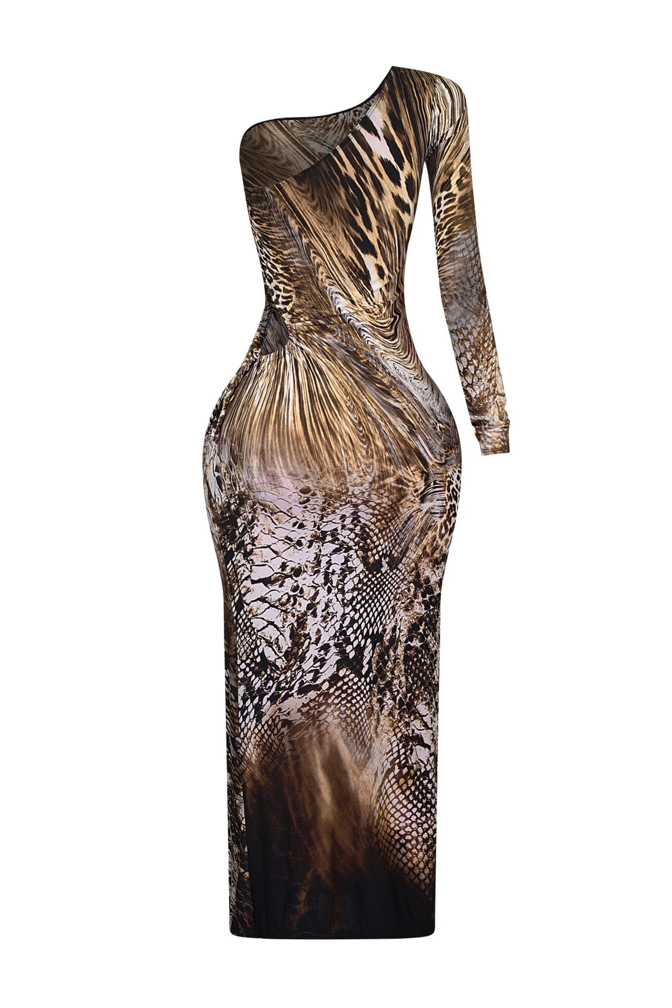 Sweet Venom One Shoulder Maxi Dress