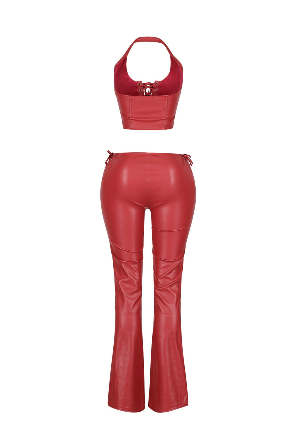 Vegas Vice PU Halter Top & Pants SET