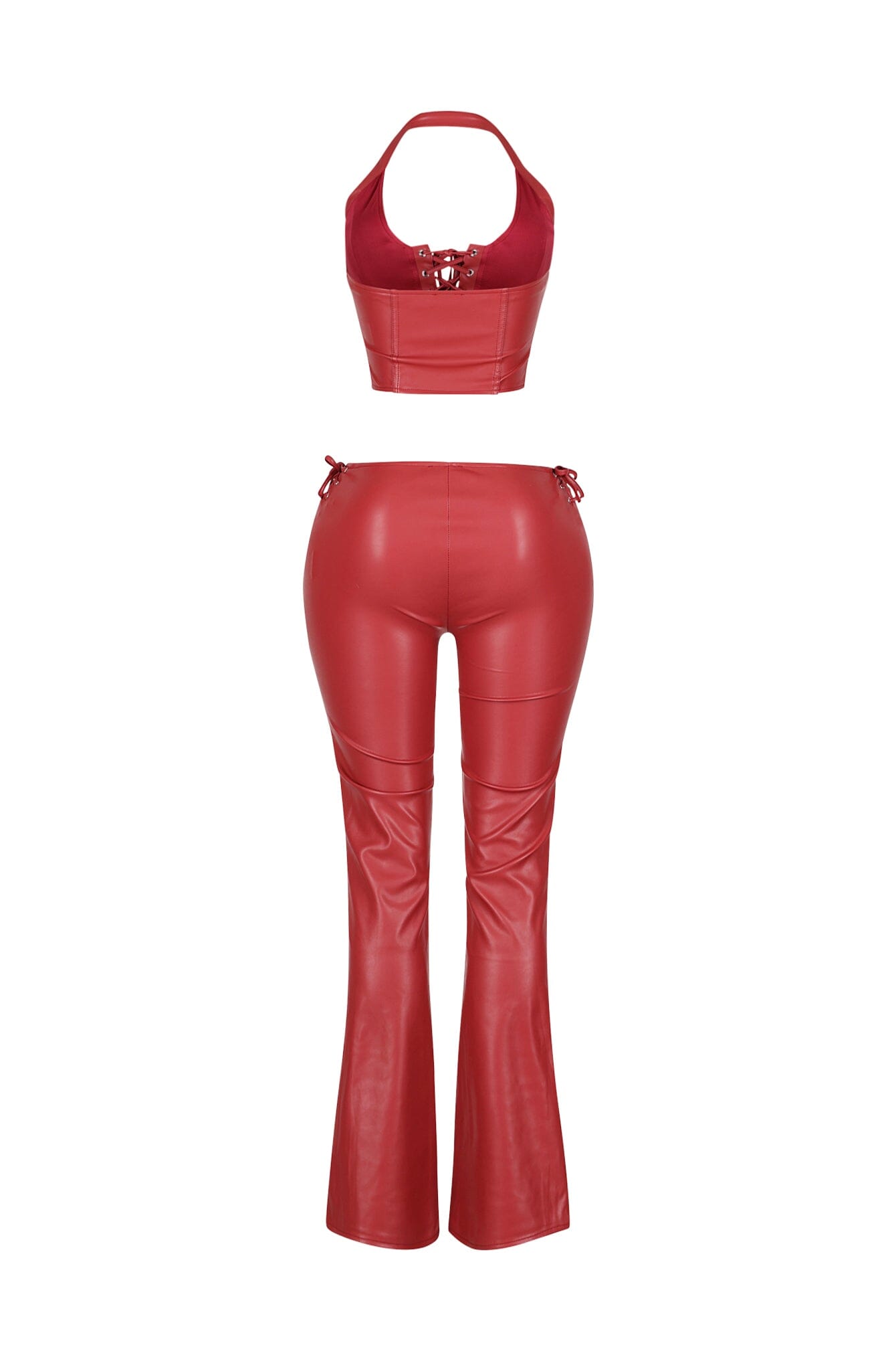 Vegas Vice PU Halter Top & Pants SET