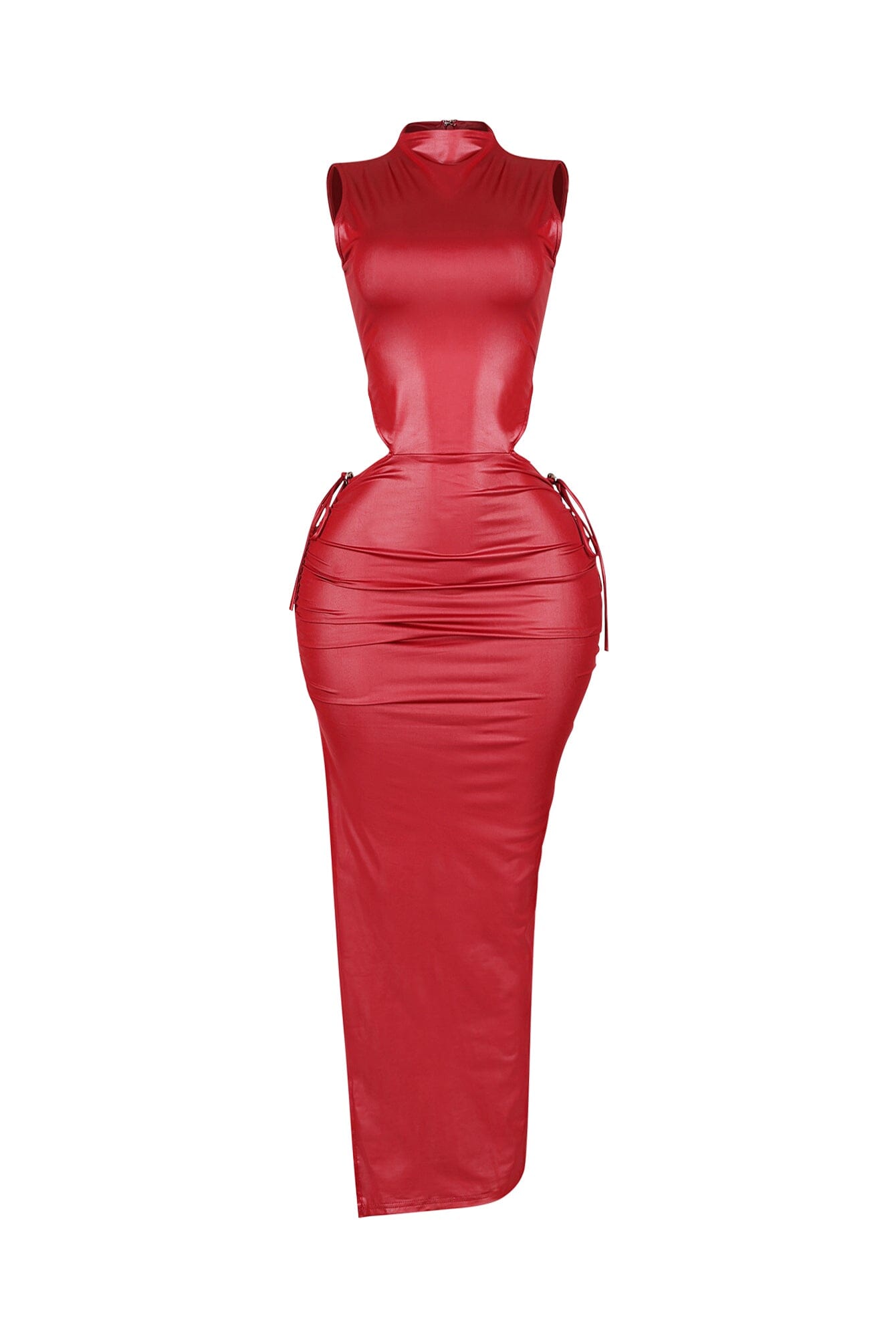 Astoria Faux Leather Maxi Dress