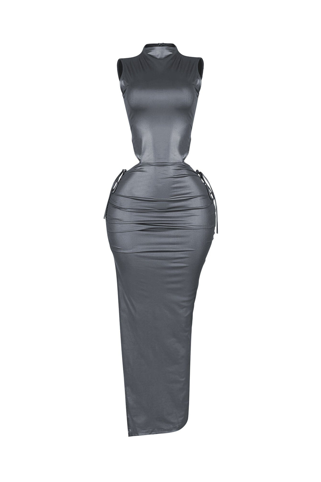 Astoria Faux Leather Maxi Dress