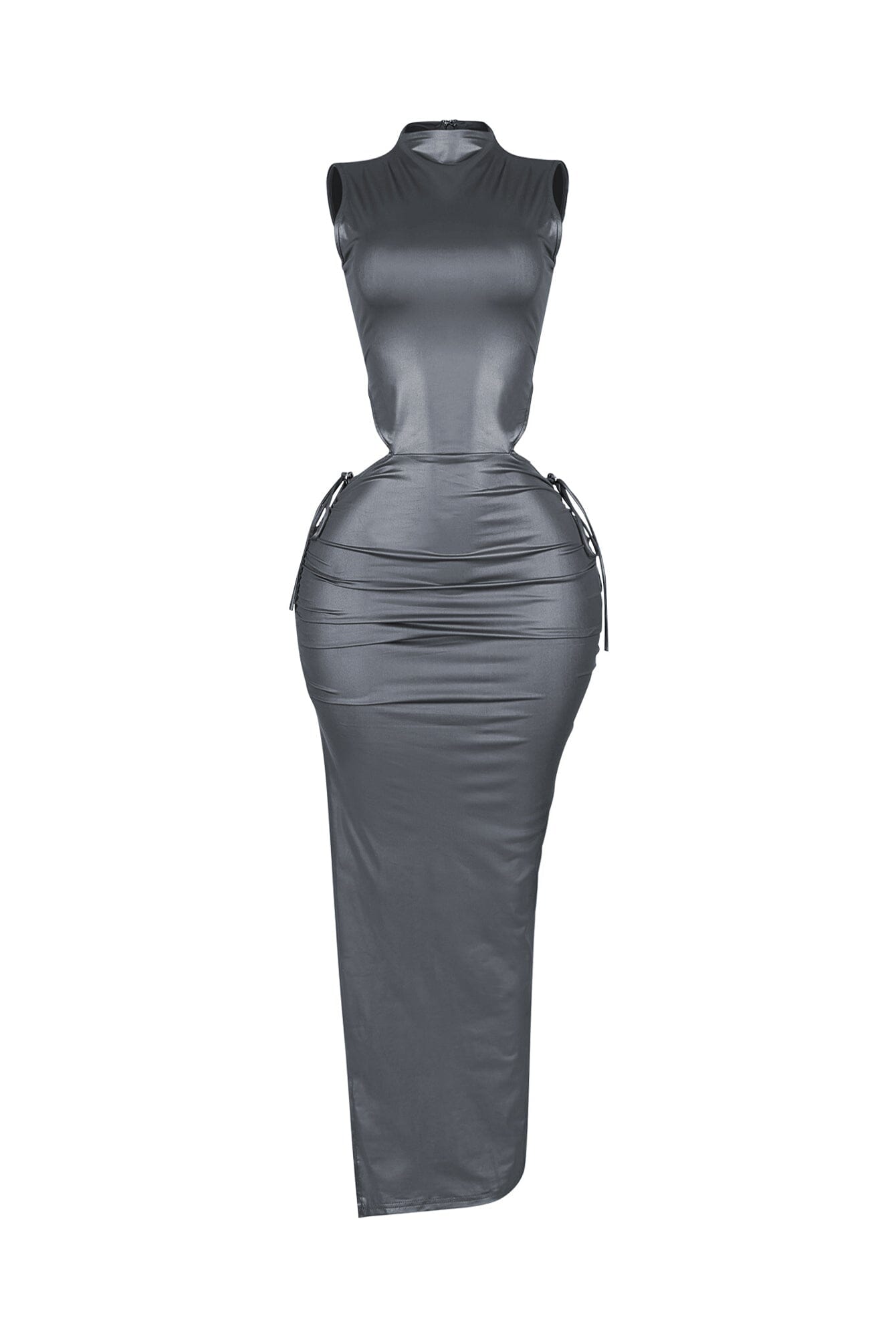 Astoria Faux Leather Maxi Dress