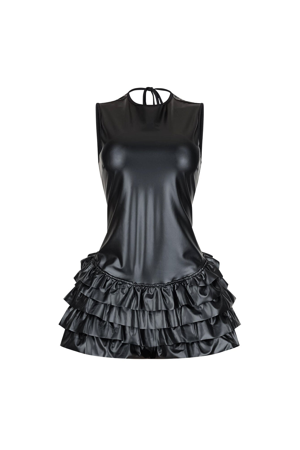 Somma Faux Leather PU Micro Dress