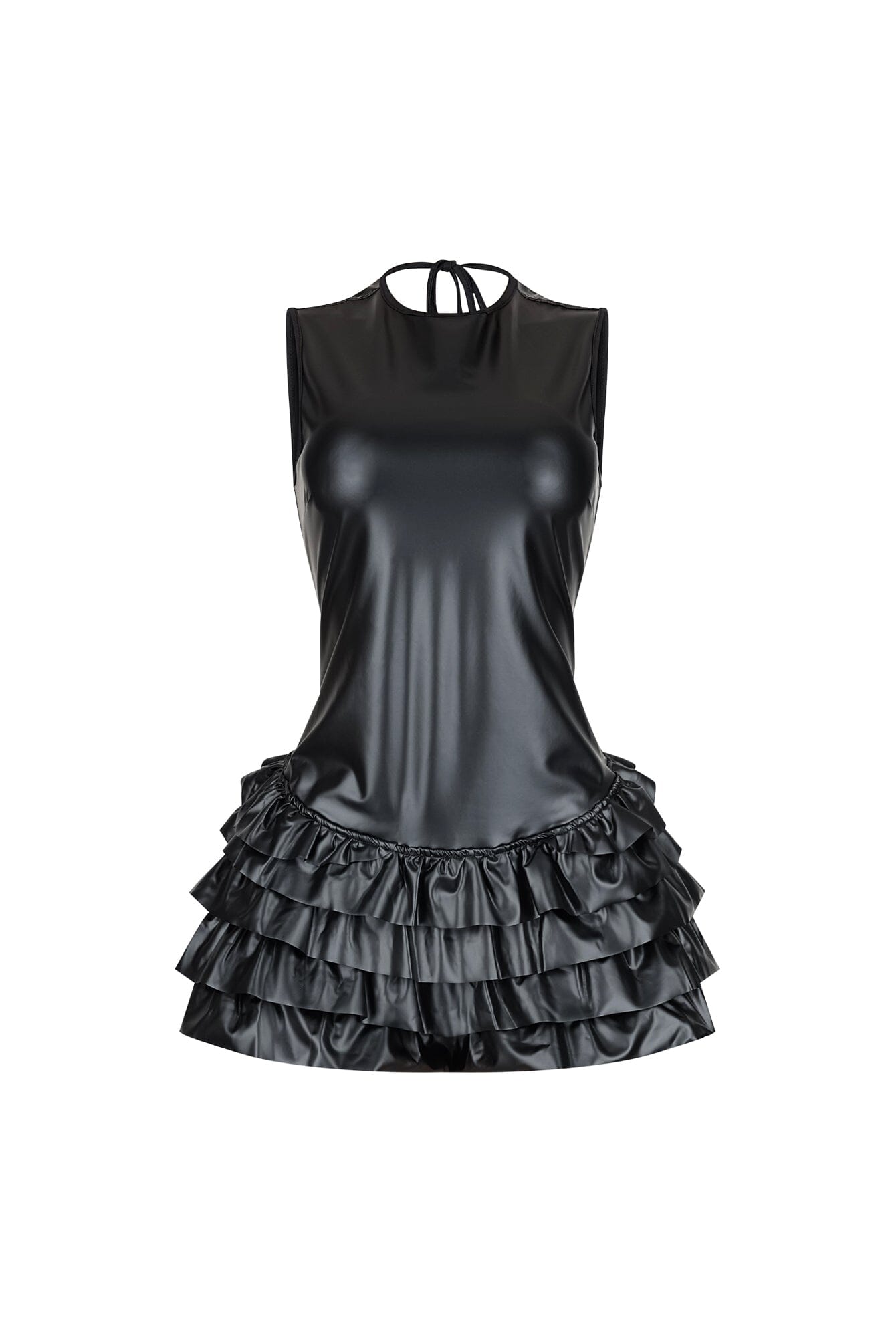 Somma Faux Leather PU Micro Dress