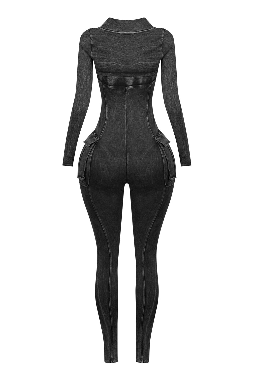 Jennie Mineral Washed Jumpsuit With Cardigan