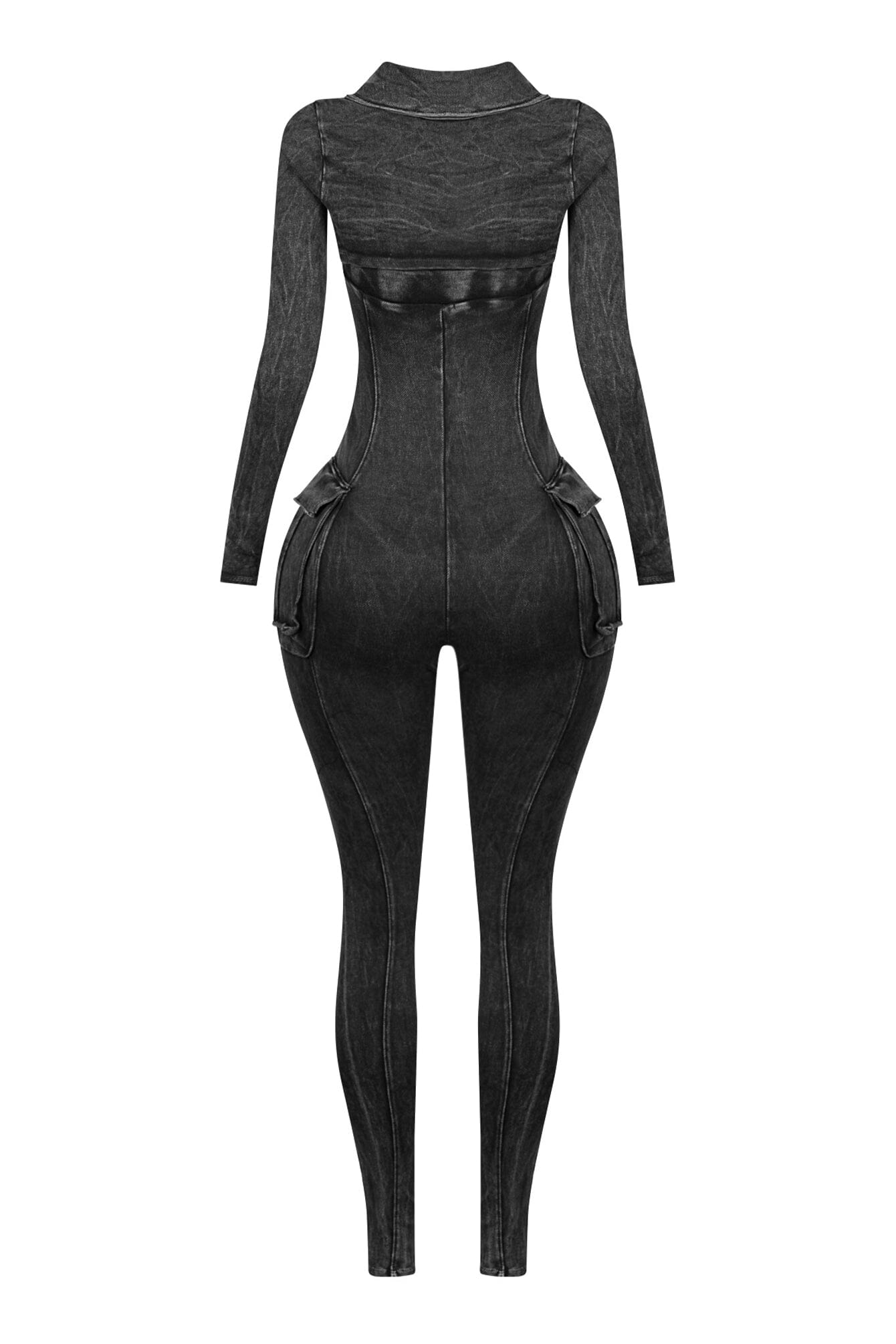 Jennie Mineral Washed Jumpsuit With Cardigan