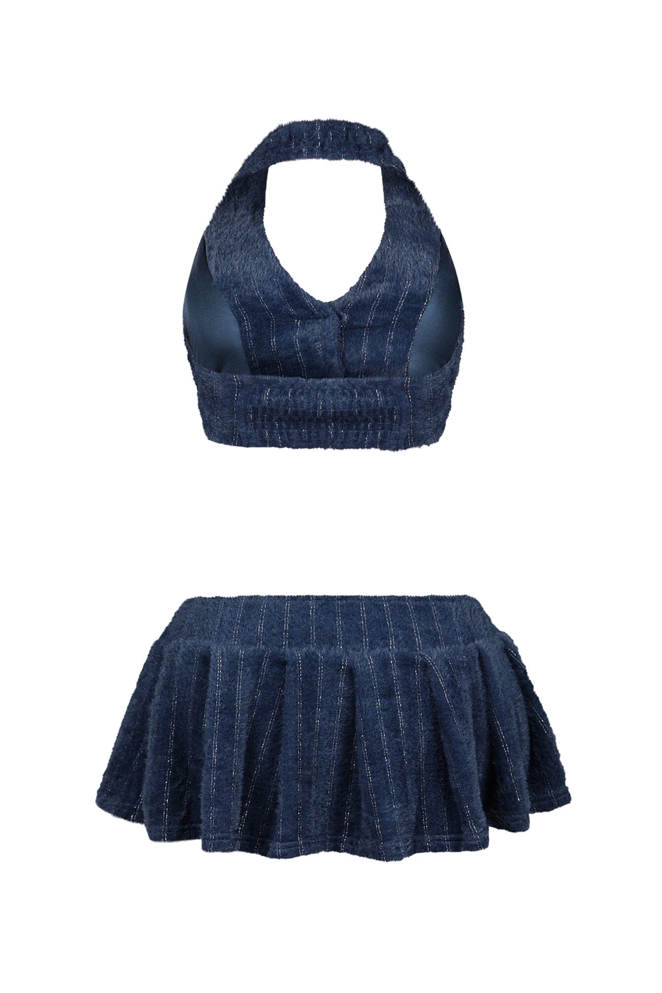 Twinkle You On Fuzzy Glitter Top & Skirt SET