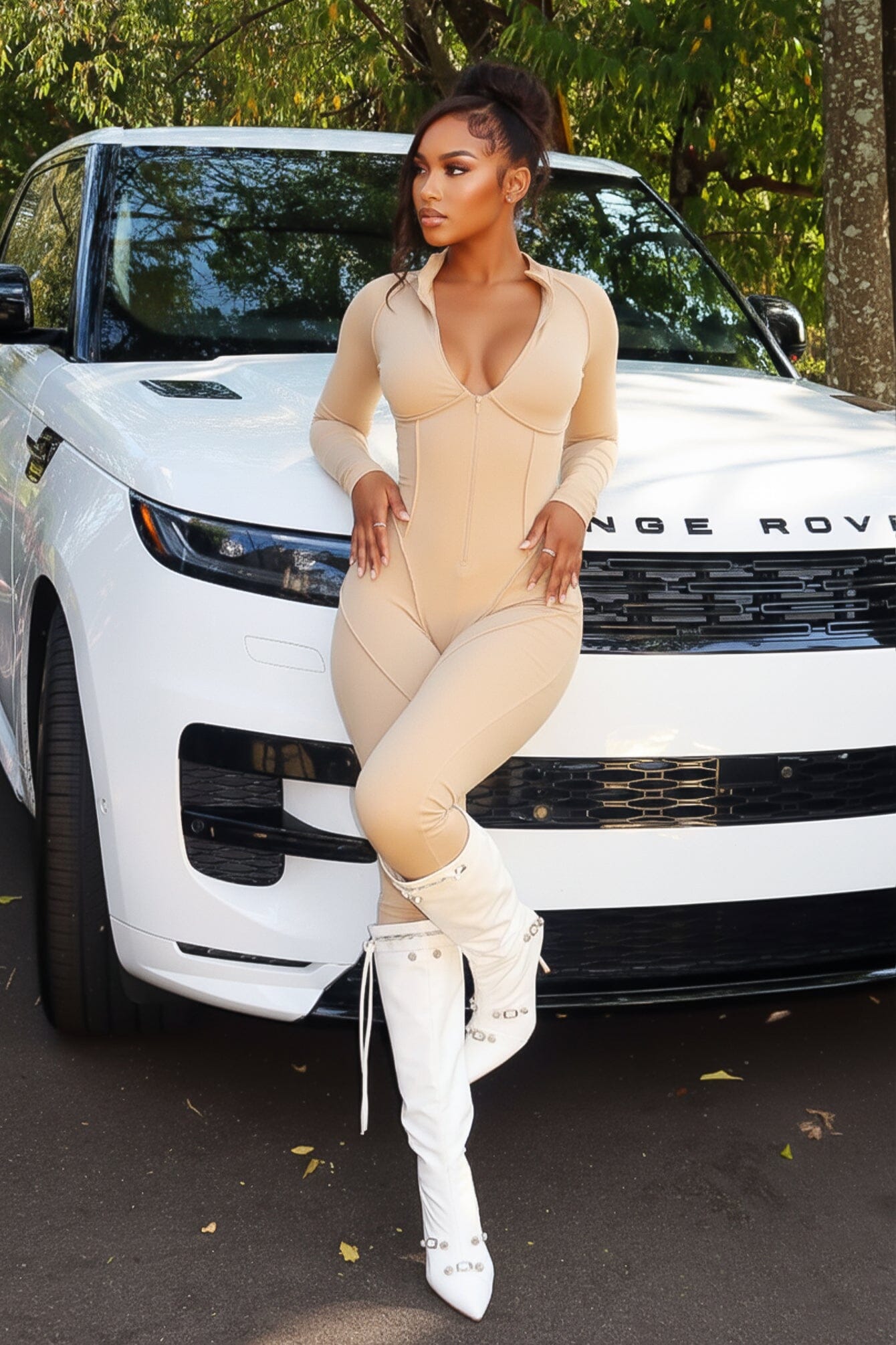 Stretch Fit Gym Ribbed Jumpsuit