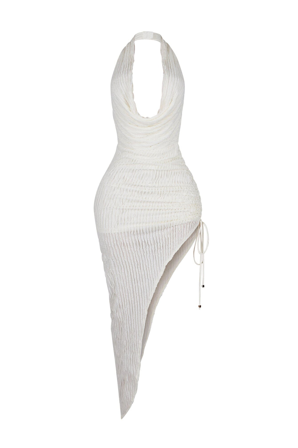 Seraphine Ruffle Cowl Neck Maxi Dress