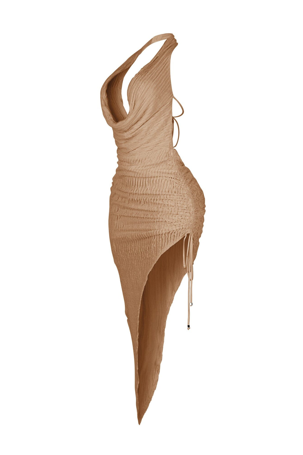 Seraphine Ruffle Cowl Neck Maxi Dress