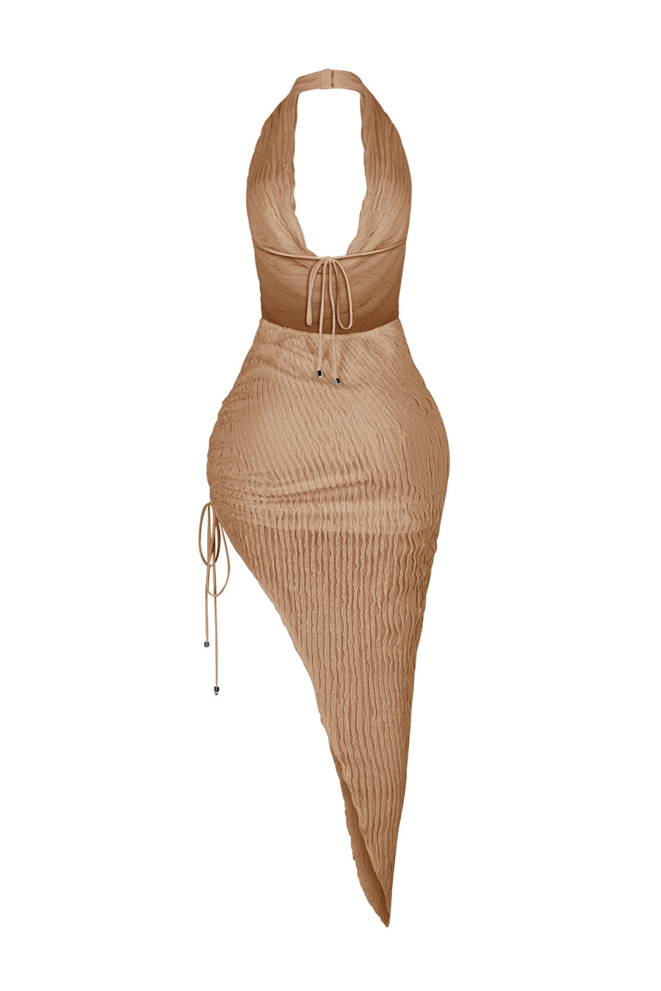 Seraphine Ruffle Cowl Neck Maxi Dress