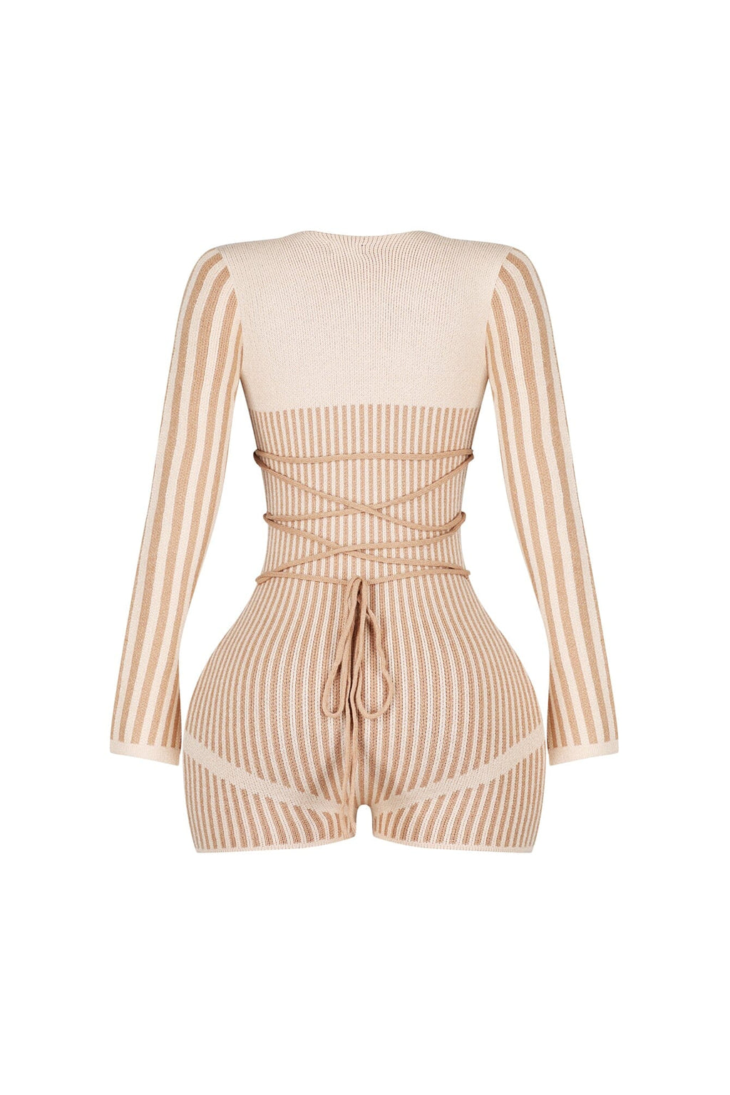 Stripe Bow Back Babe Romper