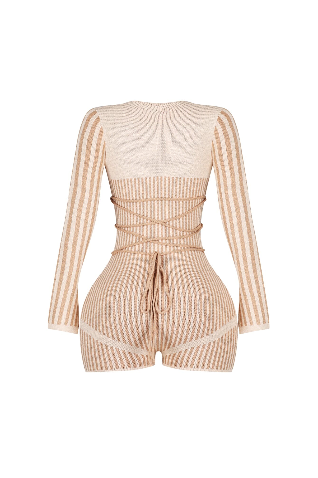 Stripe Bow Back Babe Romper