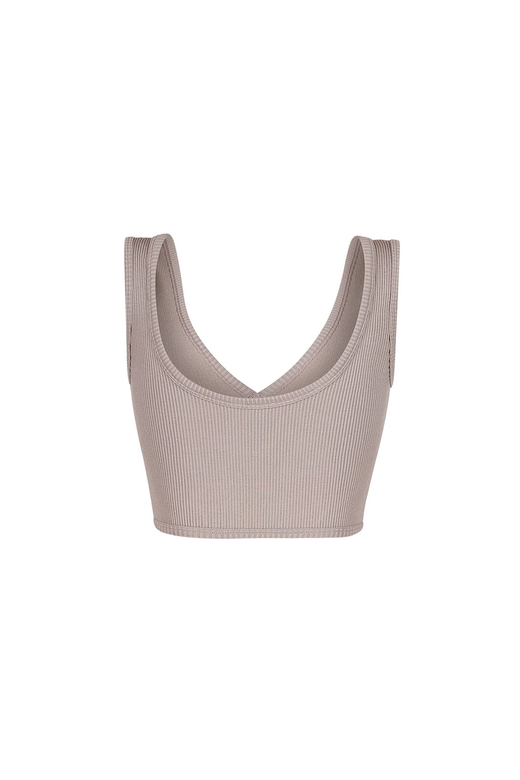 Journee Deep V Ribbed Crop Top